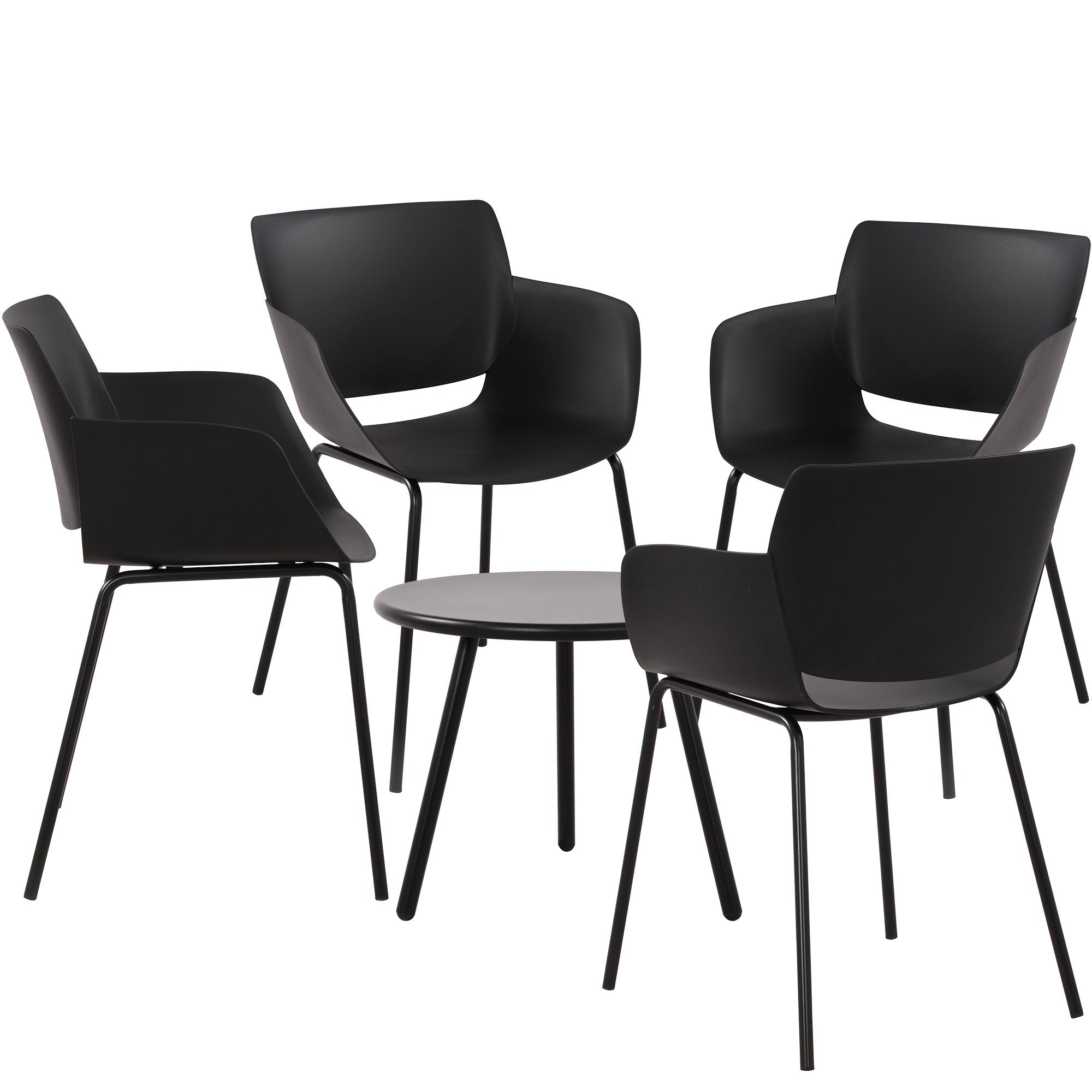 Sitzgruppe Berena Gartenset Tisch Berea Stühle Alpena wetterfest UV-beständig - Bild 6 von 19