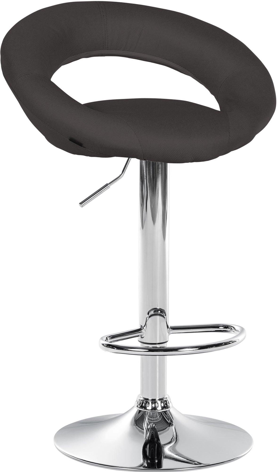 Barhocker Olinda Stoff chrom