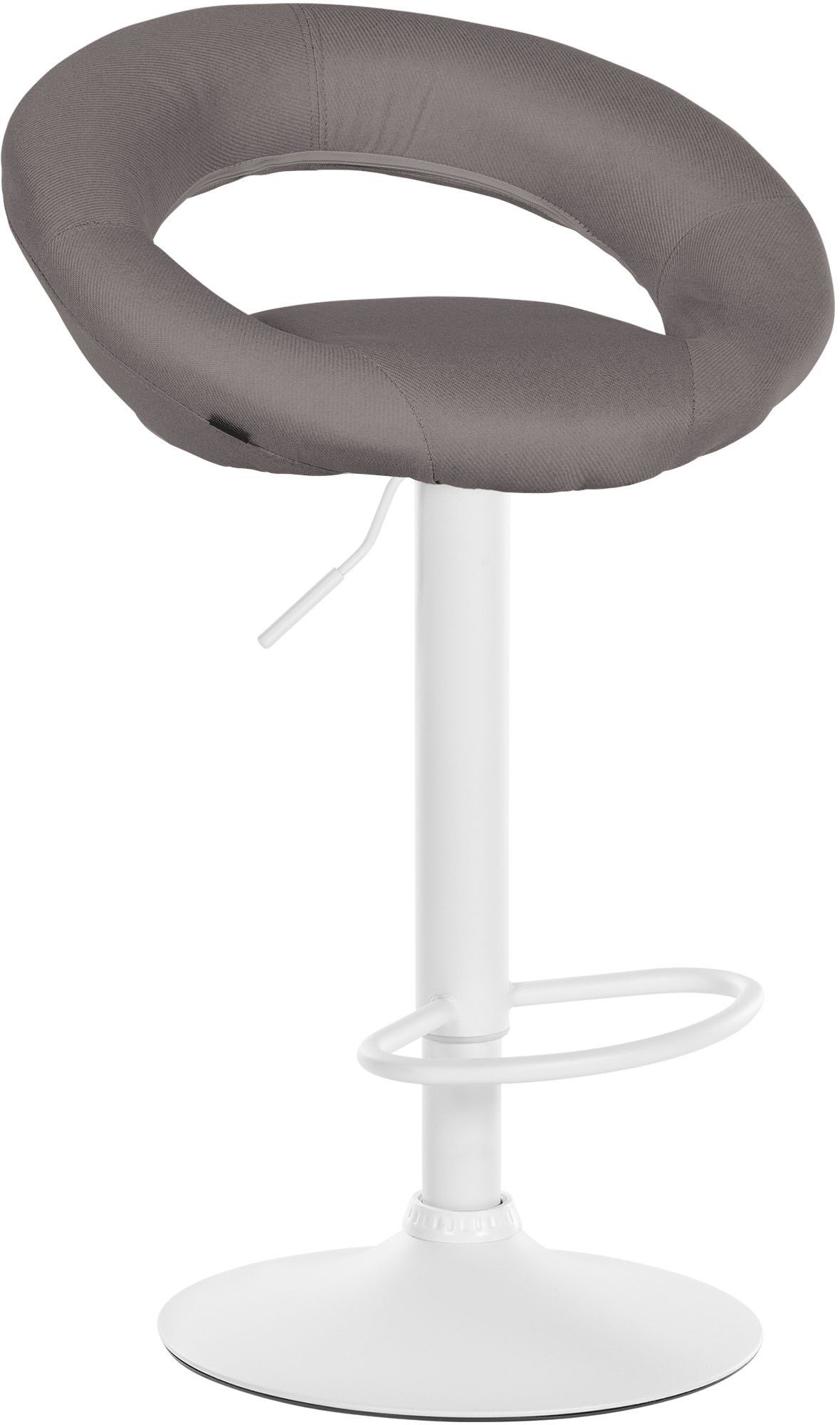 Barhocker Olinda Stoff wei�