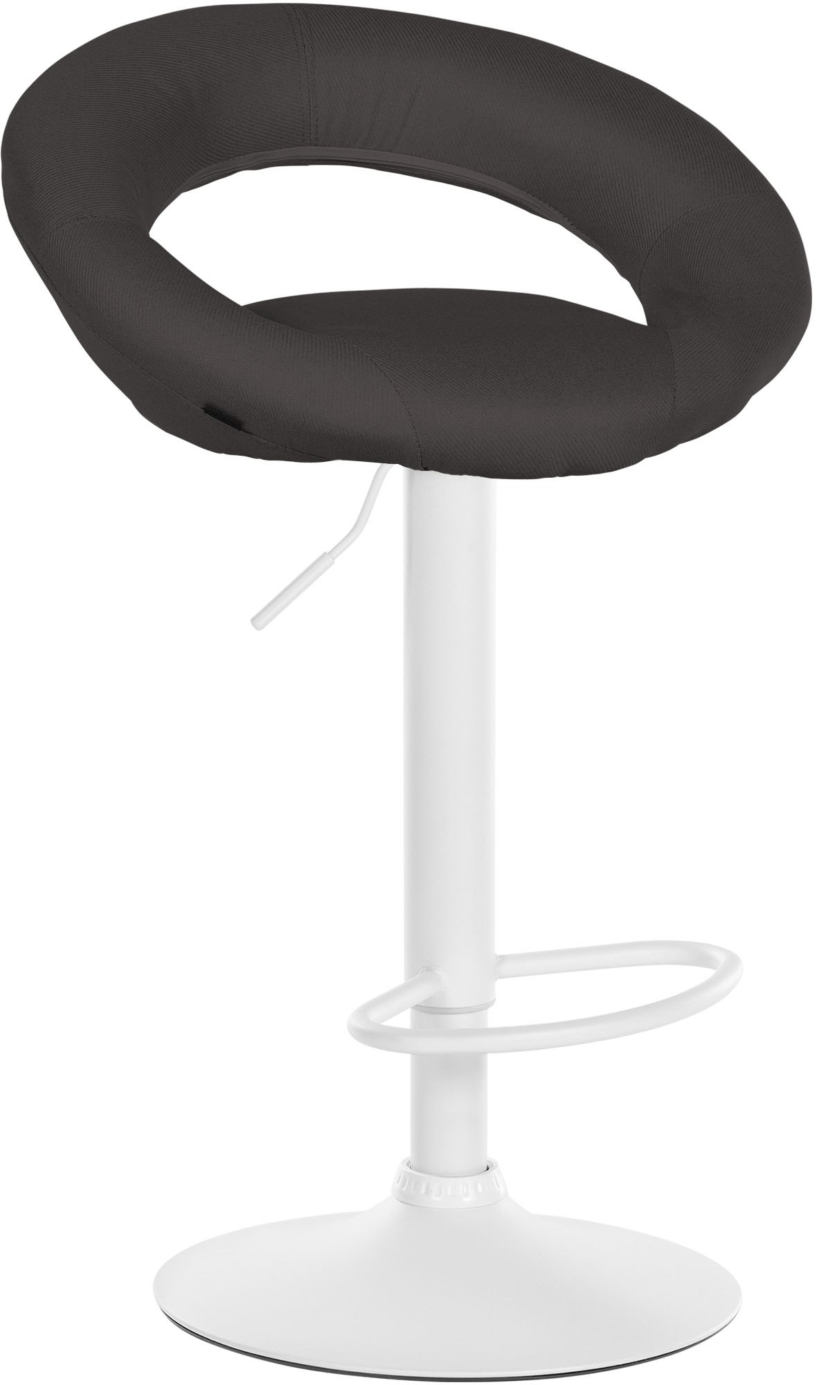 Barhocker Olinda Stoff wei�