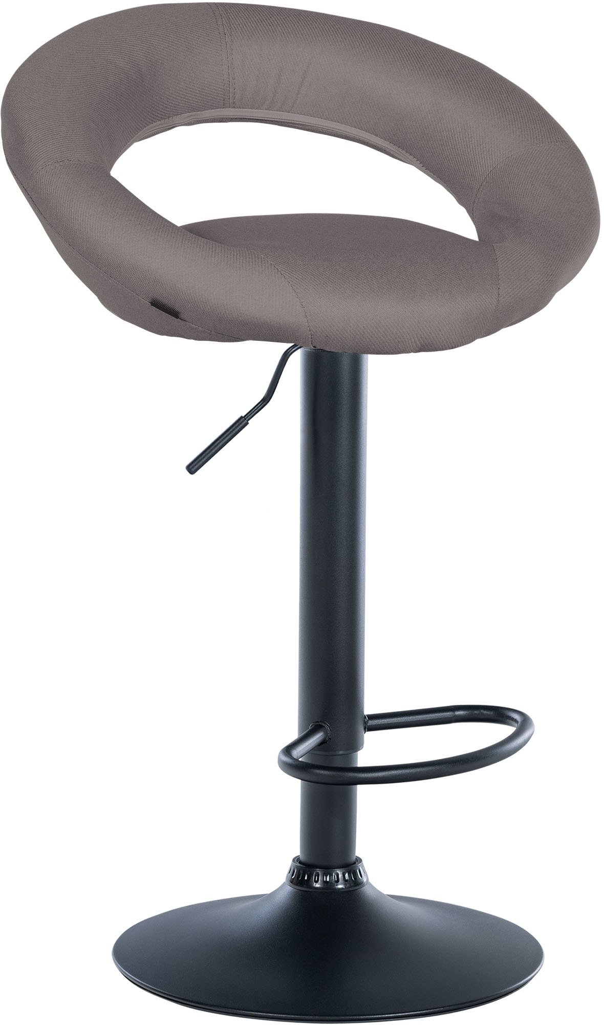 Barhocker Olinda Stoff schwarz