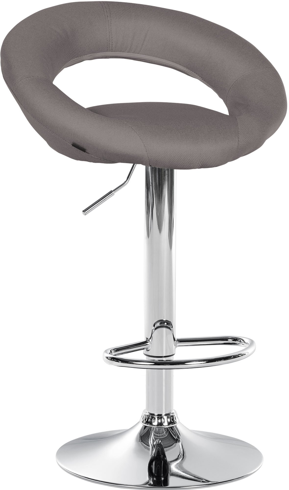 Barhocker Olinda Stoff chrom
