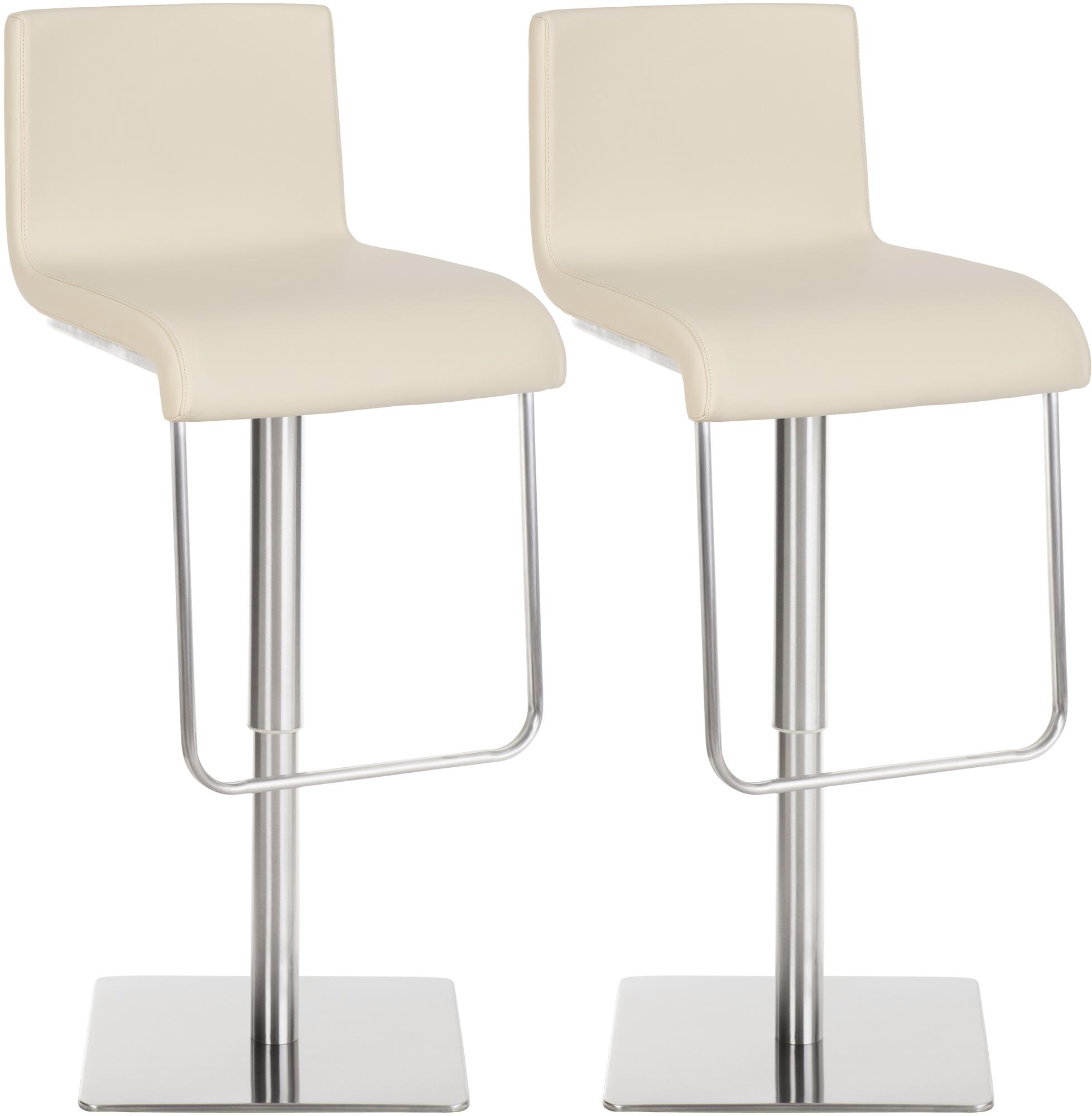 2er Set Barhocker Limon Kunstleder mit Lehne Höhenverstellbar Drehbar Barstuhl - Bild 3 von 34