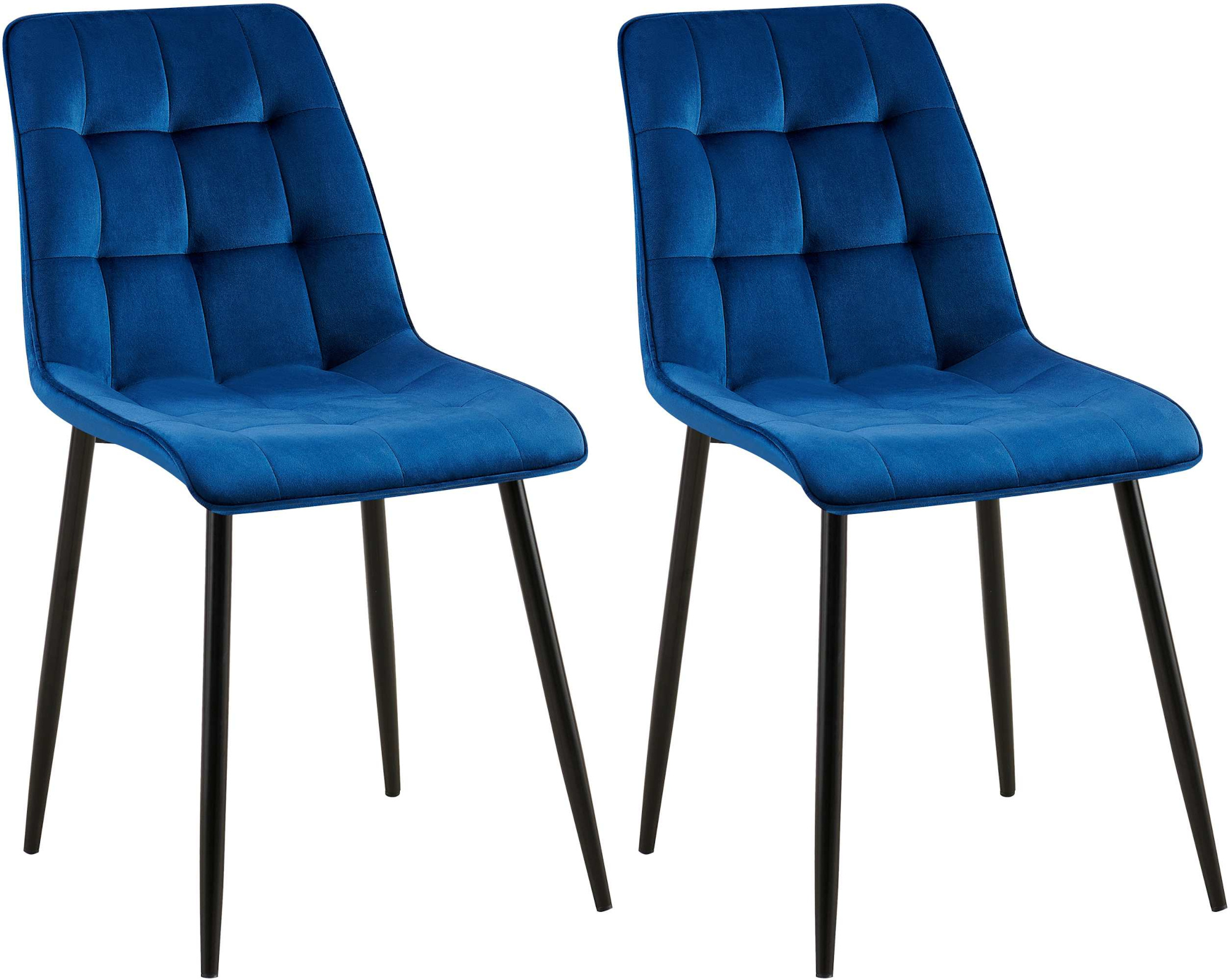 2er Set Esszimmerstuhl Gifford Samt
