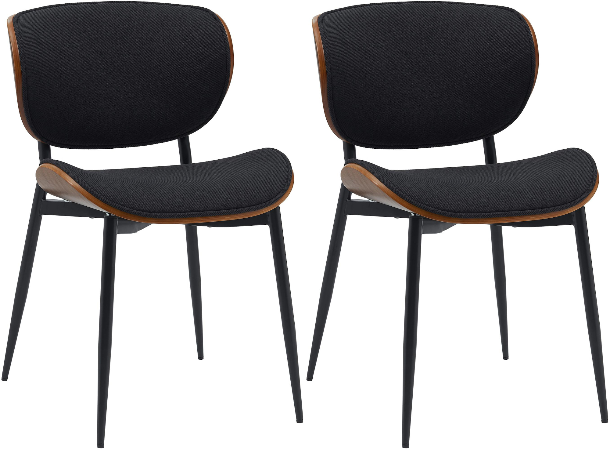 2er Set Esszimmerstuhl Enid Stoff