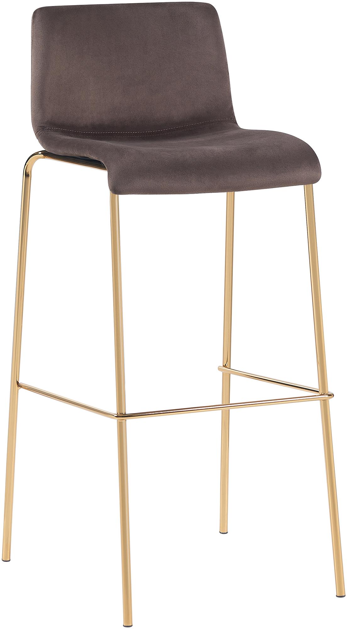 Barhocker Hoover Samt 4-Fu� Gold