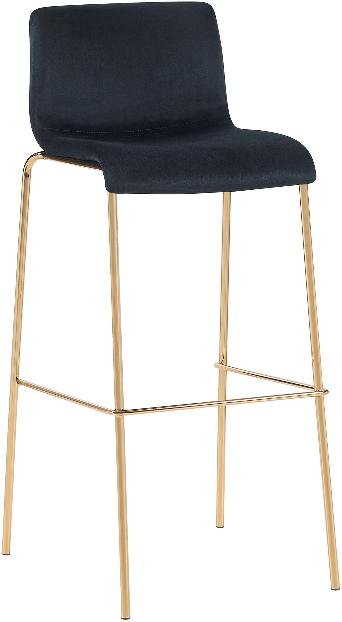 Barhocker Hoover Samt 4-Fu� Gold