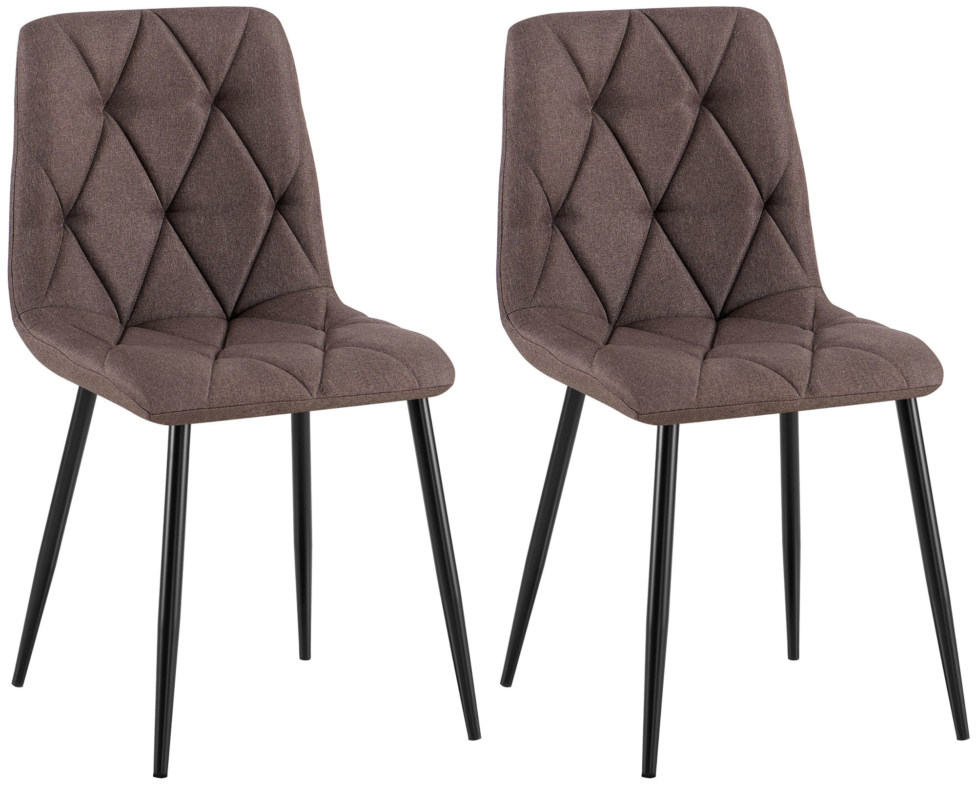 2er Set Esszimmerstuhl Clairton Stoff