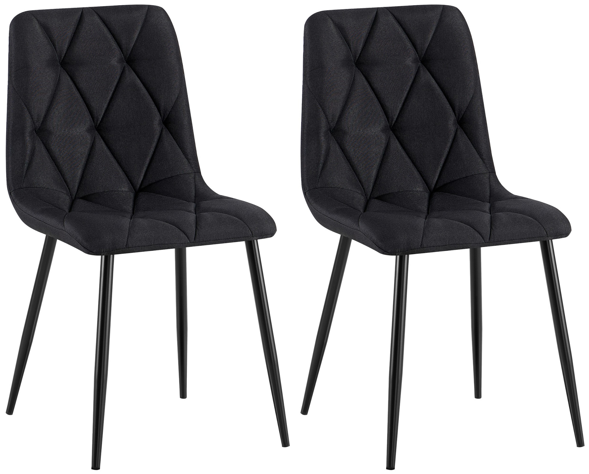 2er Set Esszimmerstuhl Clairton Stoff