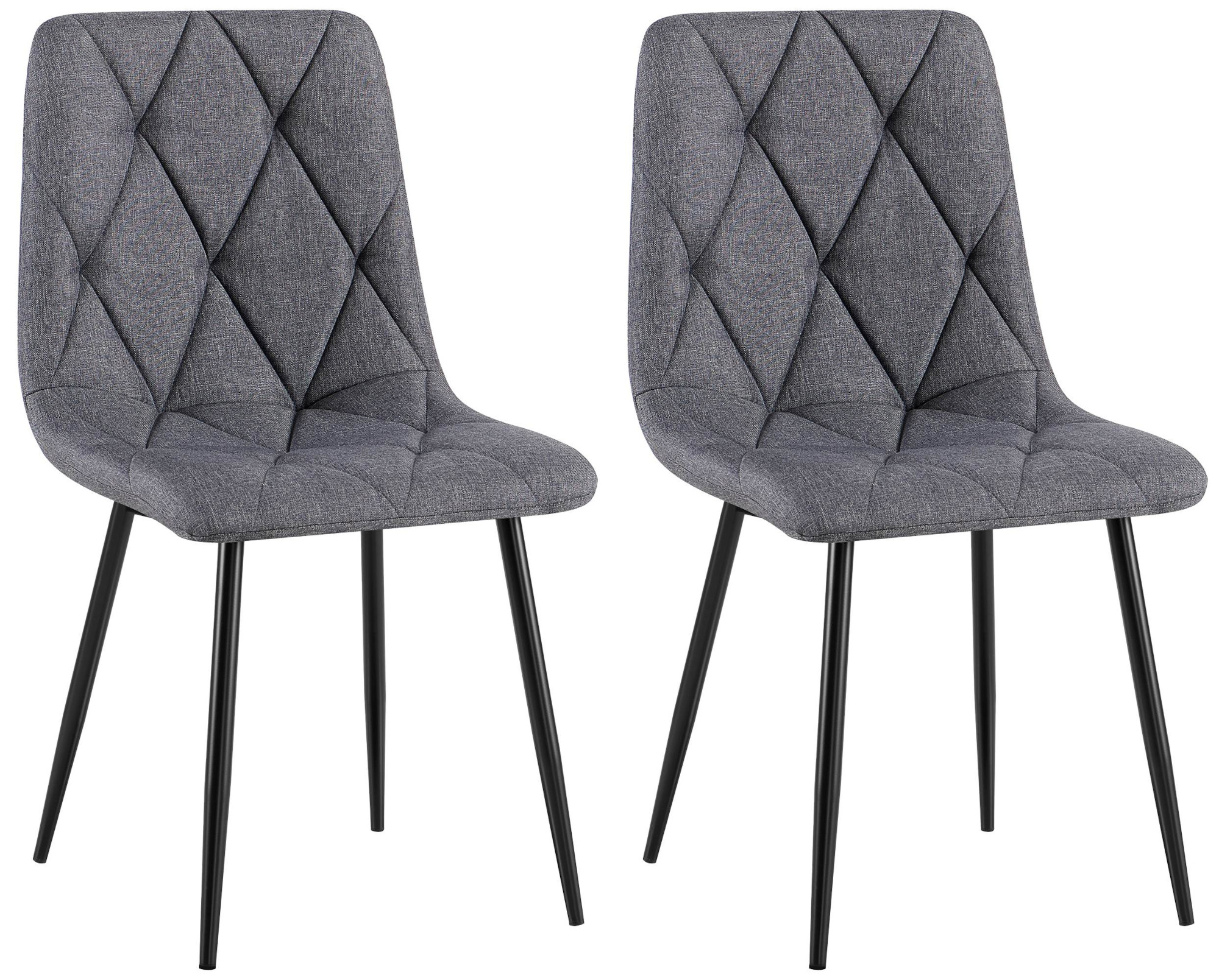2er Set Esszimmerstuhl Clairton Stoff