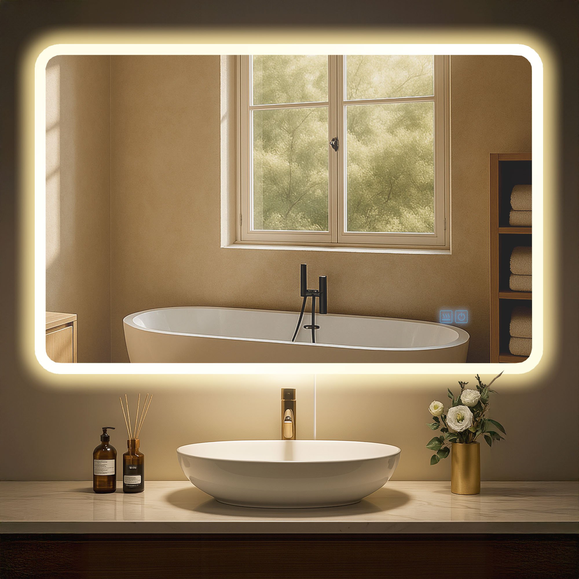 Badspiegel Jericho 70x100 ohne Bluetooth