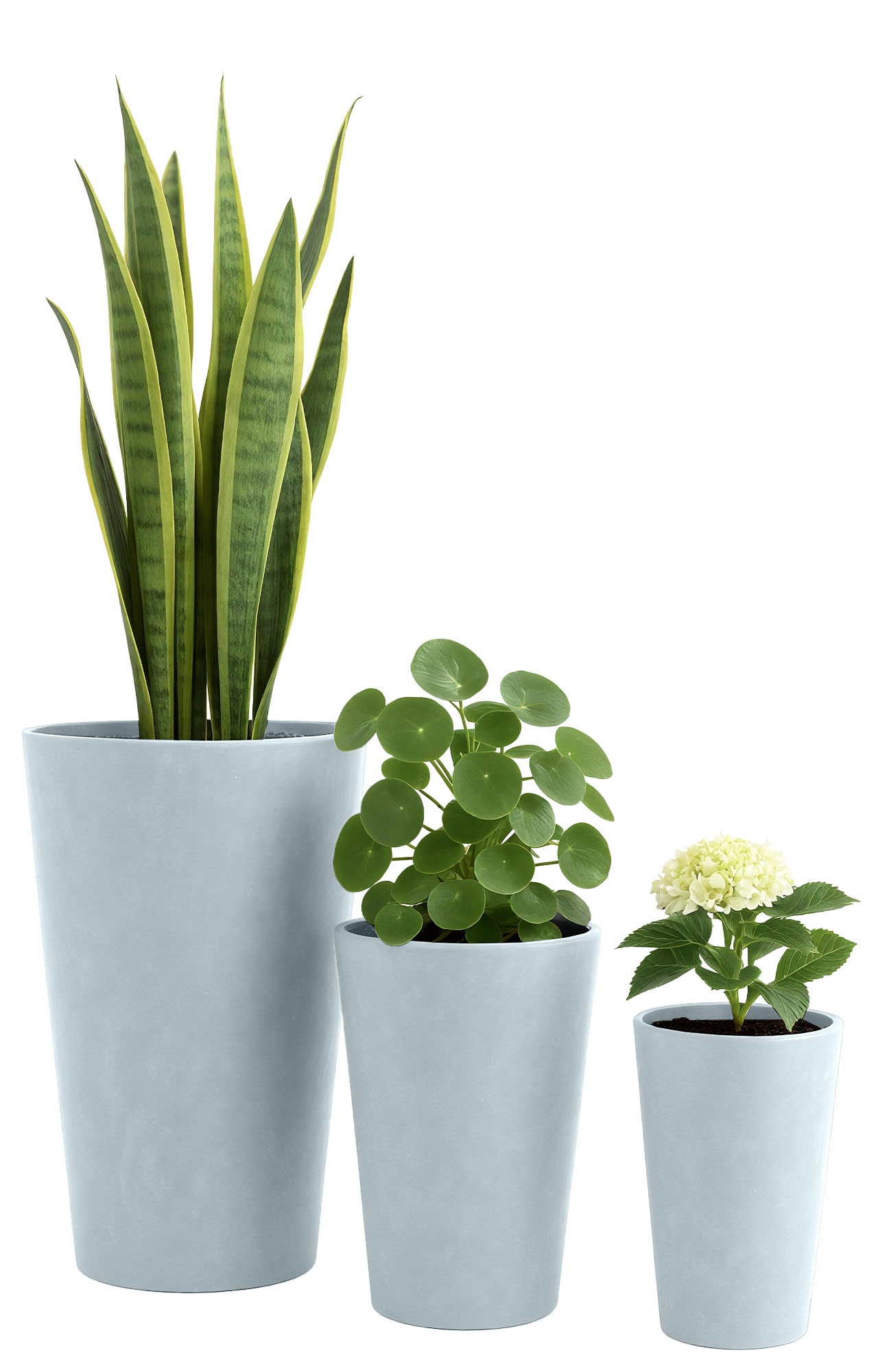 3er Set Pflanzkübel 3
