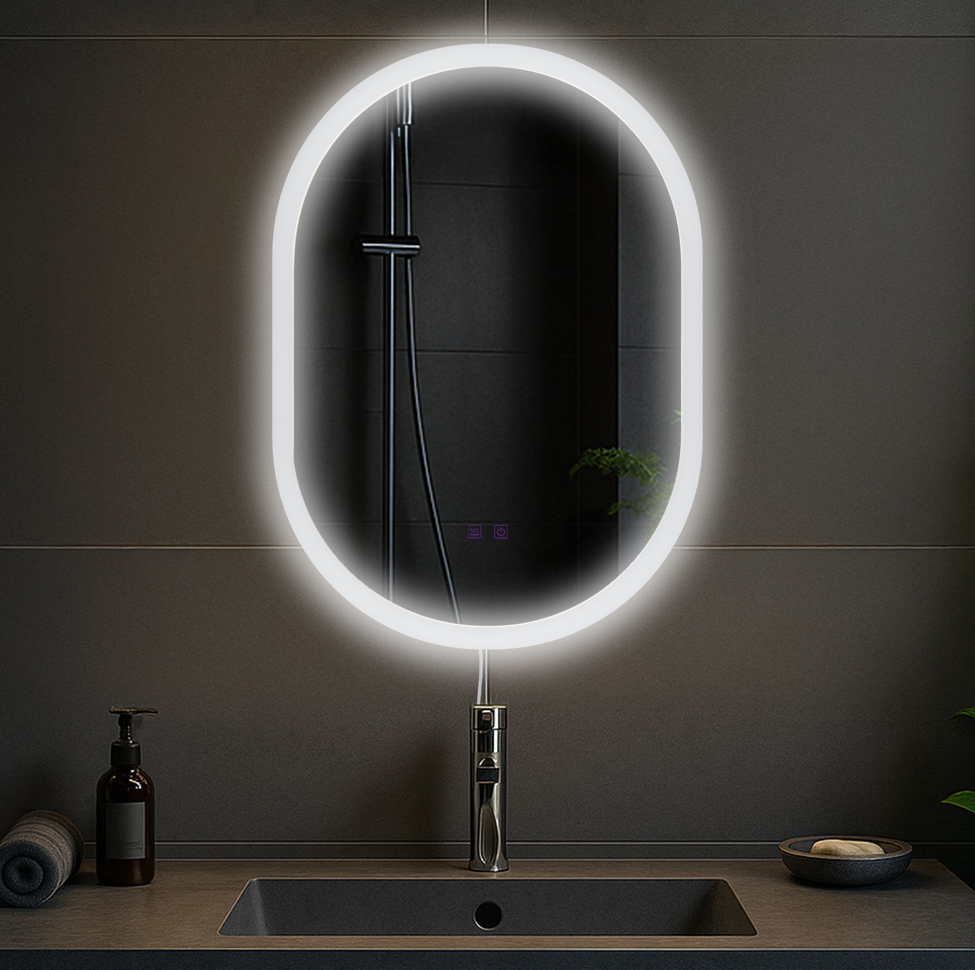 Badspiegel Karishma 70x50 ohne Bluetooth