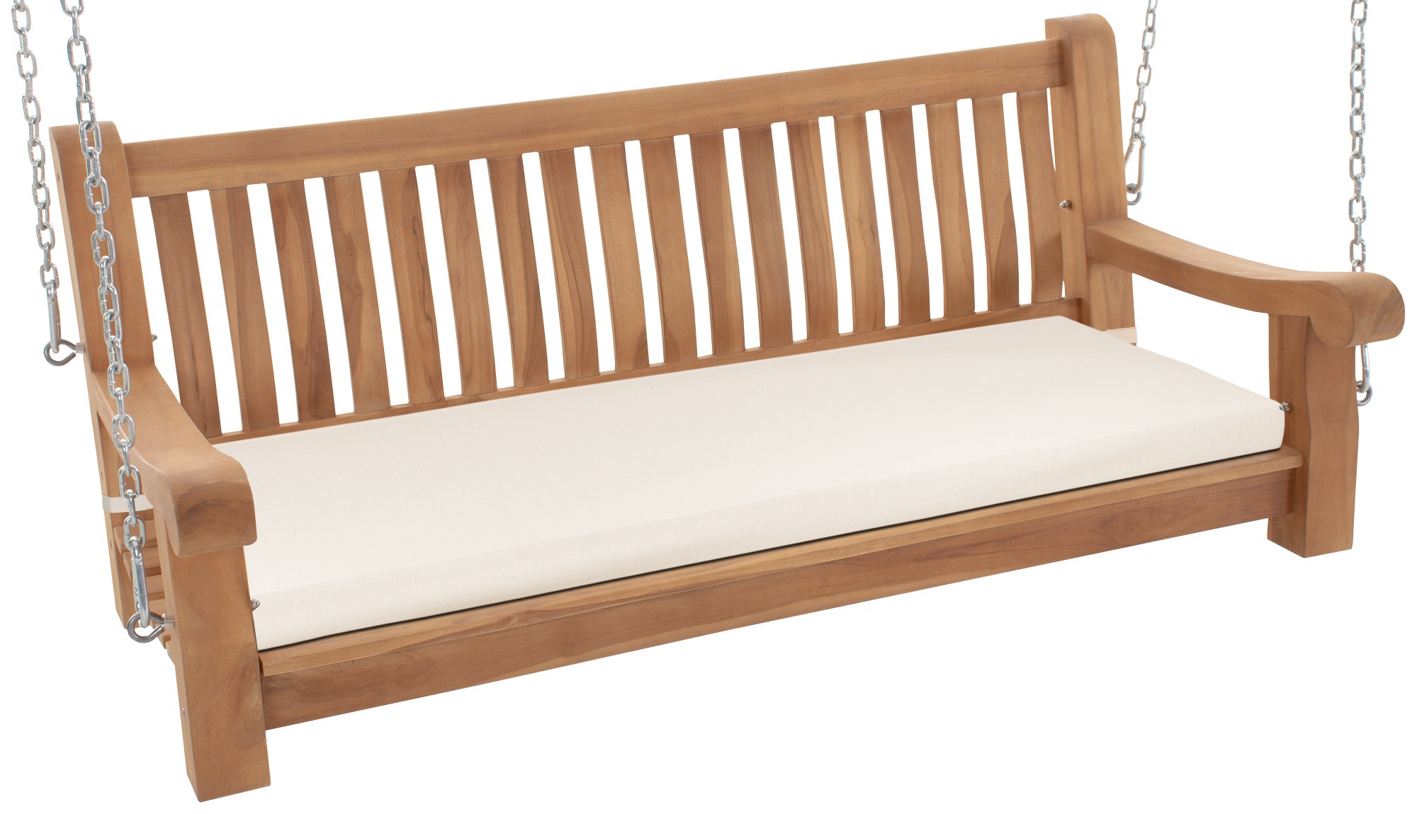 Schaukelbank Joyce mit Sitzkissen 150 cm + teak