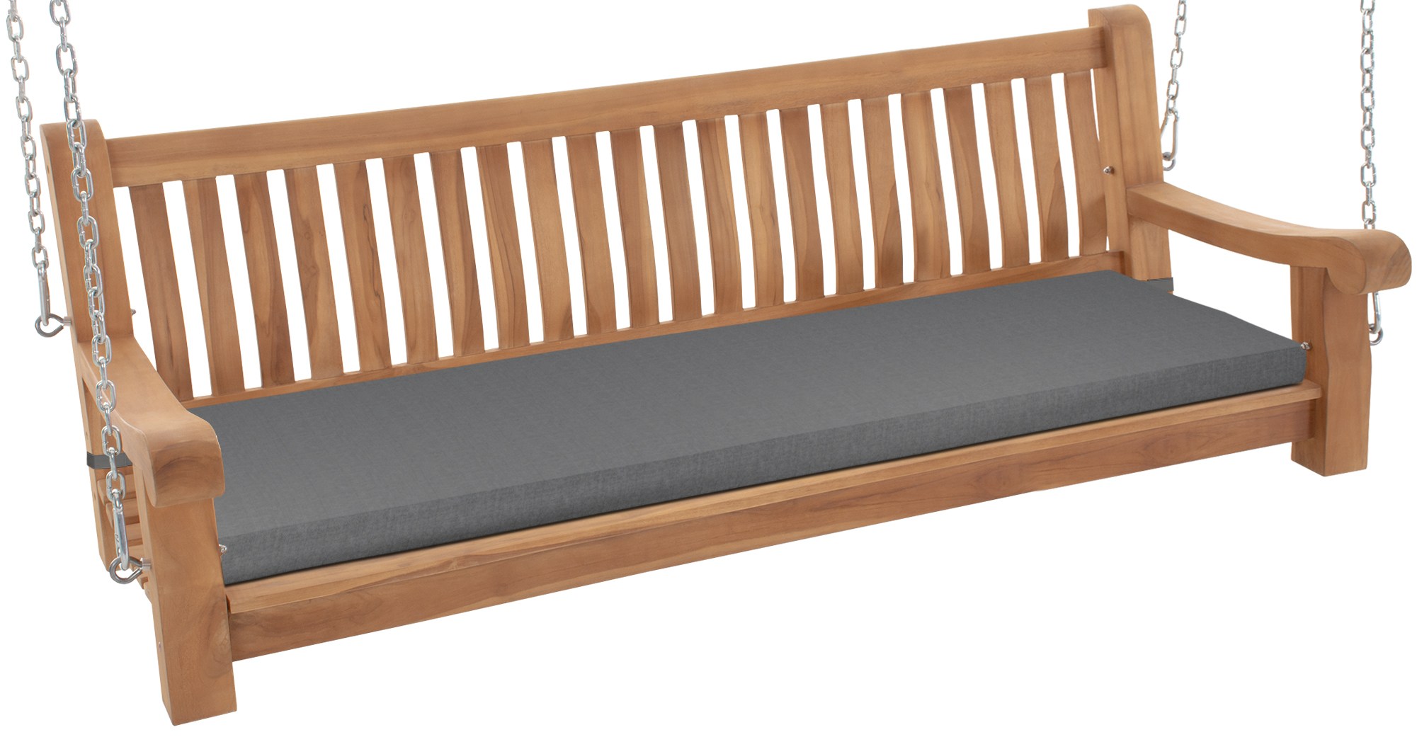 Schaukelbank Joyce mit Sitzkissen 180 cm + teak