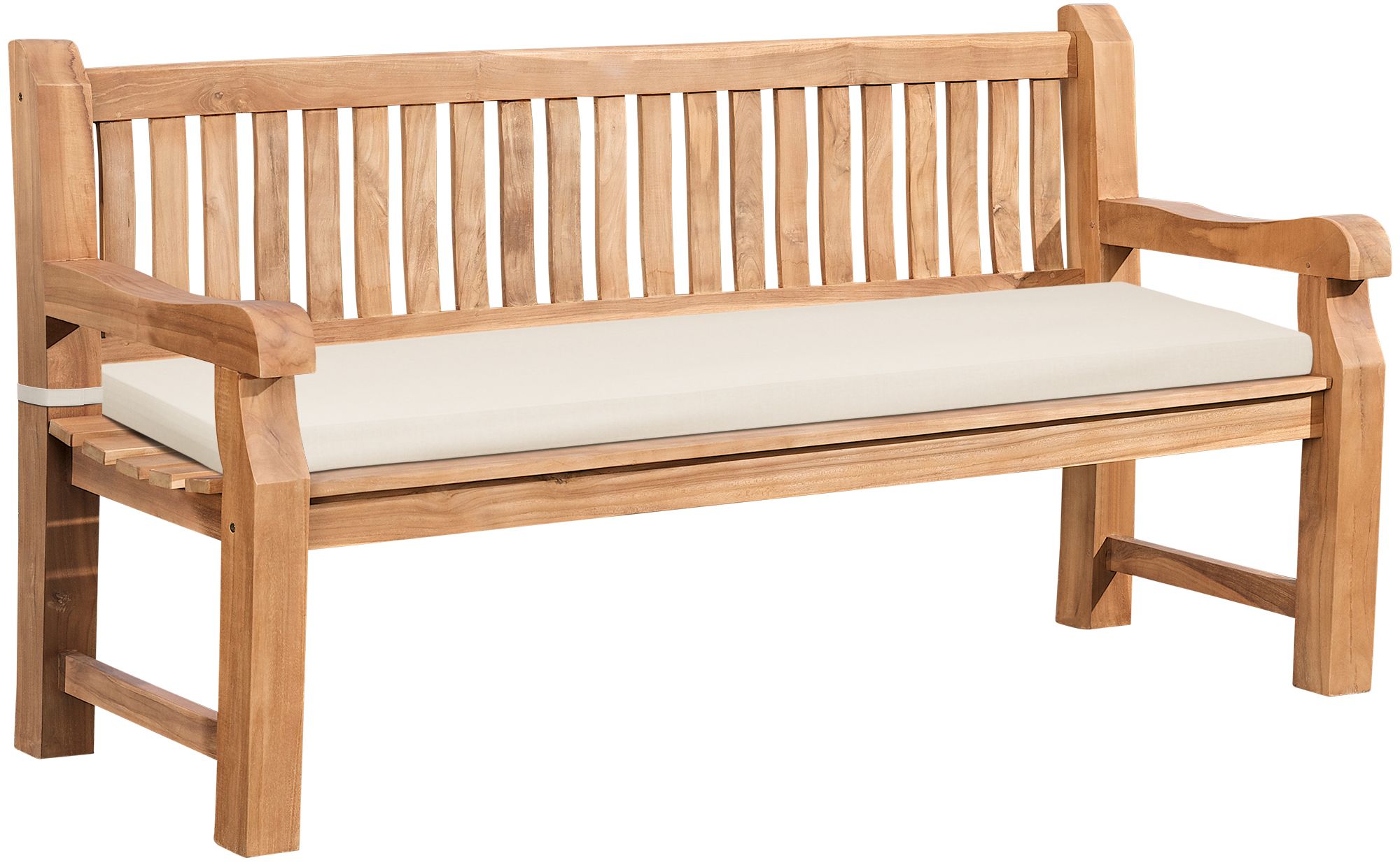 Teakbank Daxon mit Sitzkissen 180 cm
