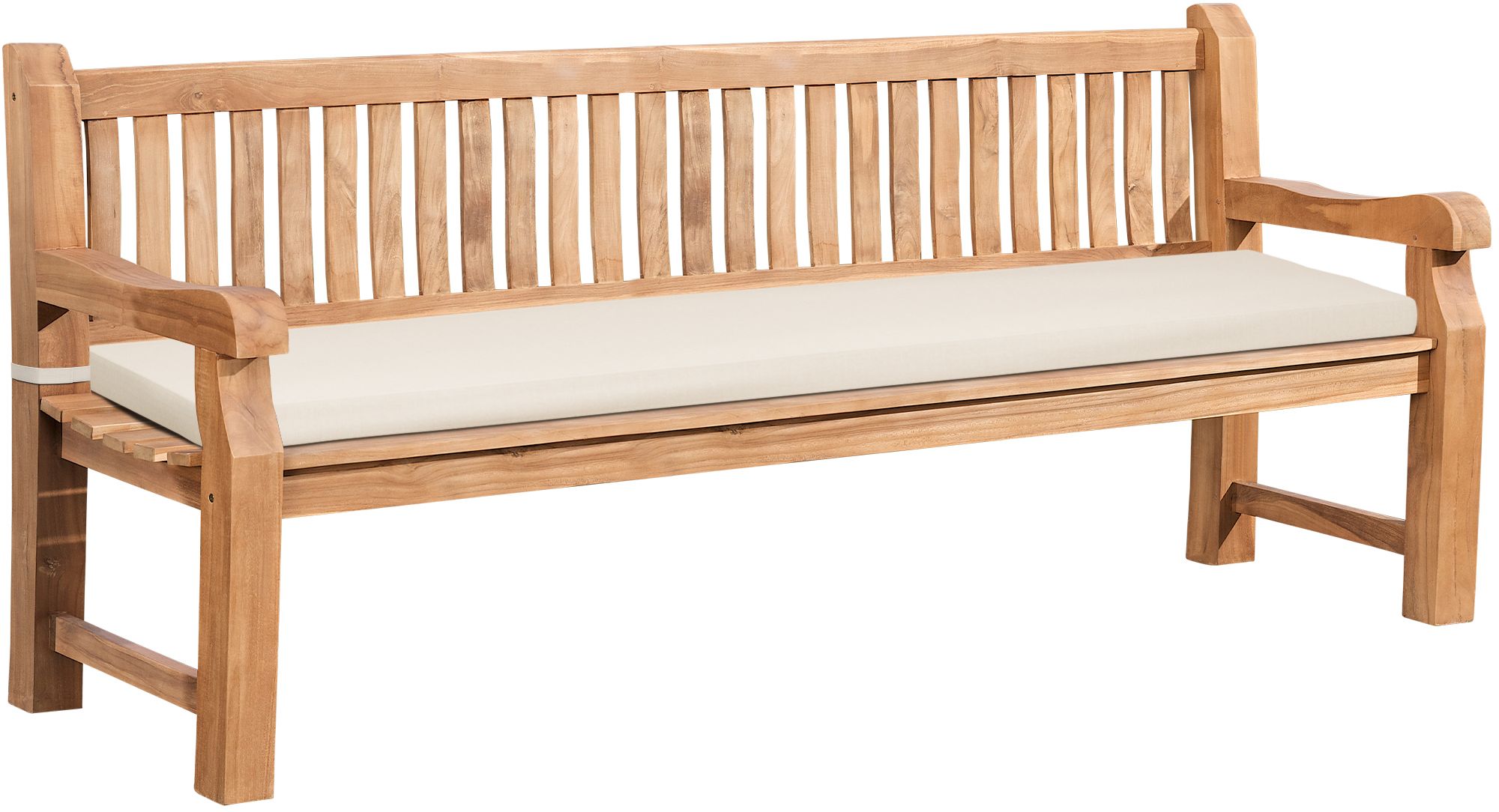 Teakbank Daxon mit Sitzkissen 220 cm