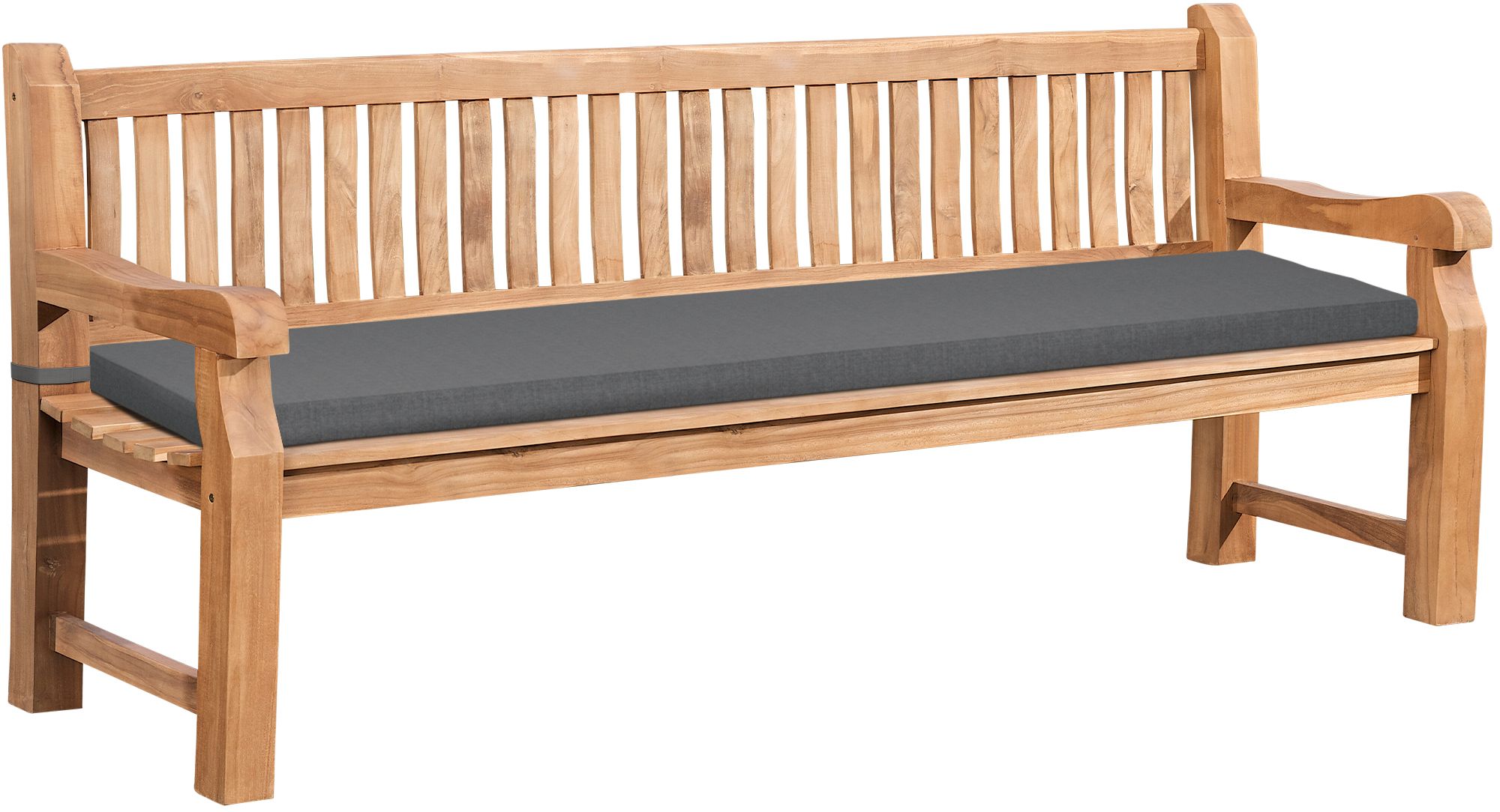Teakbank Daxon mit Sitzkissen 220 cm