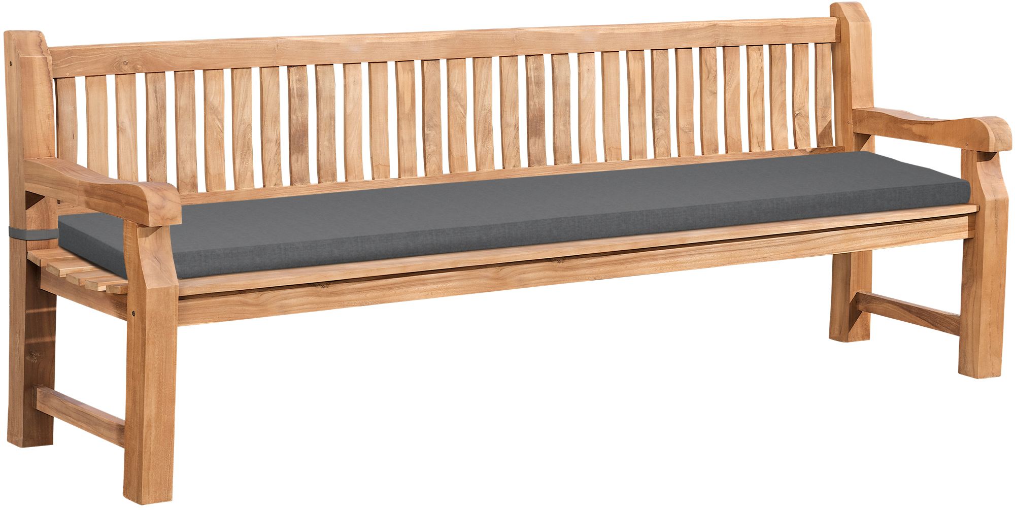Teakbank Daxon mit Sitzkissen 240 cm