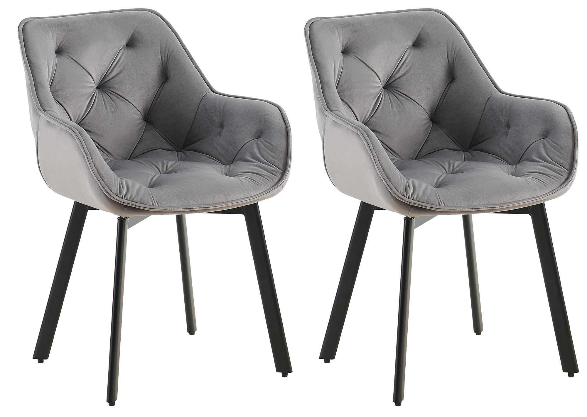 2er Set Esszimmerstuhl Antigo Samt