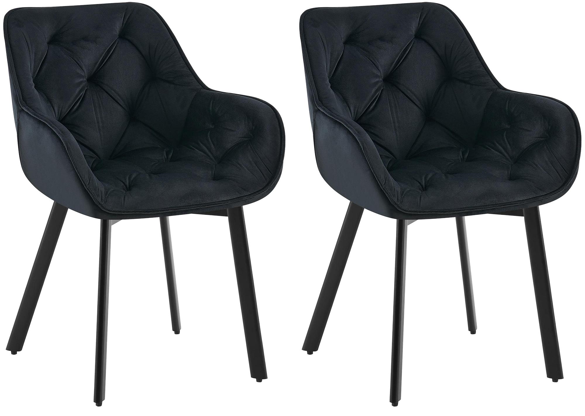 2er Set Esszimmerstuhl Antigo Samt