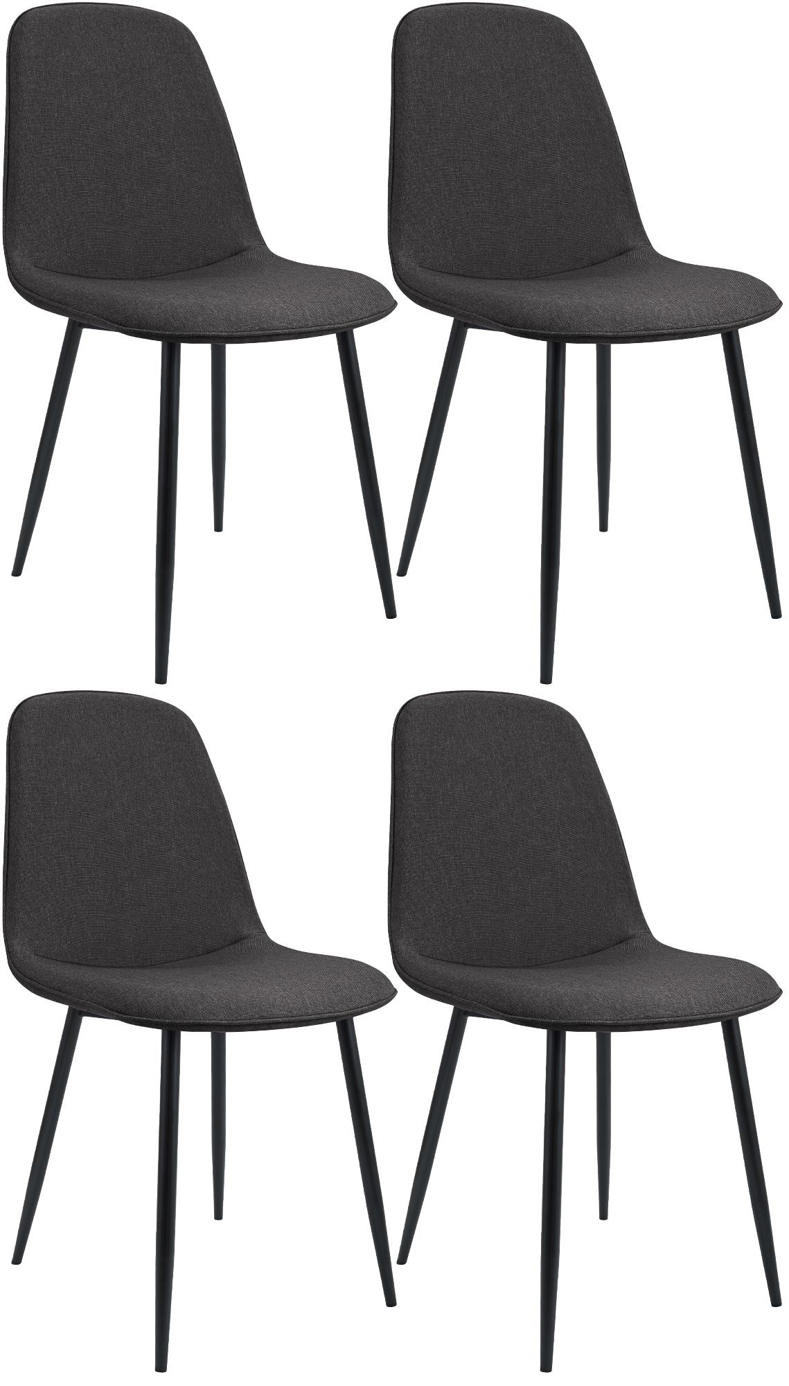 4er Set Esszimmerstuhl Maryam Stoff