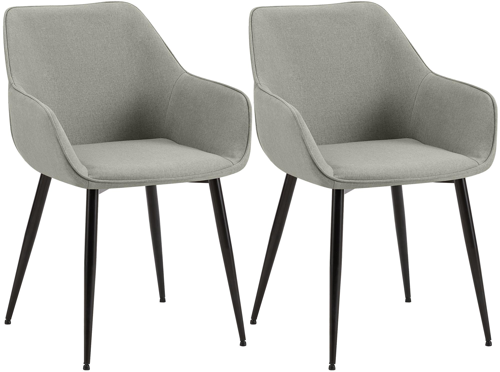 2er Set Esszimmerstuhl Luena Stoff