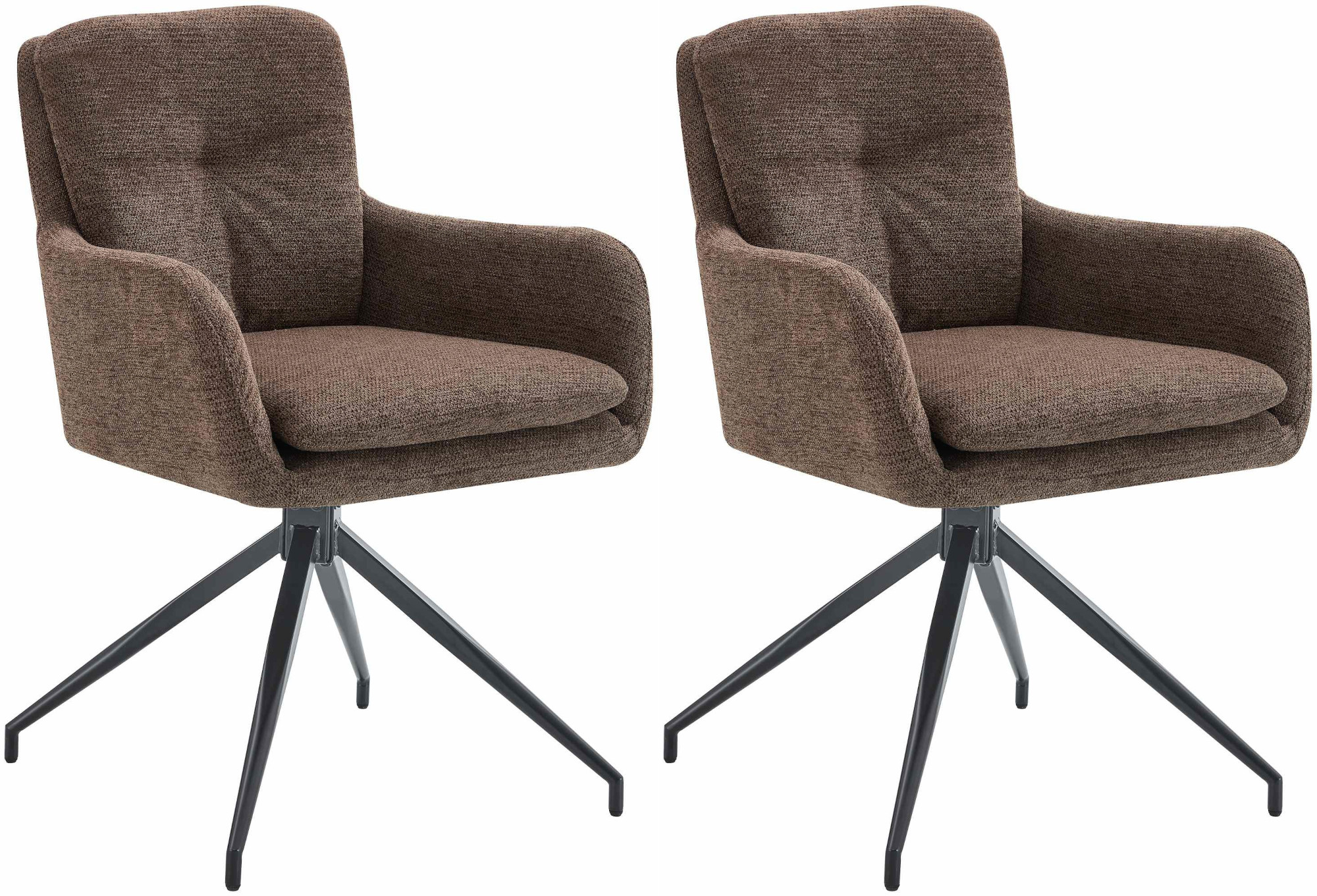 2er Set Esszimmerstuhl Pickett Stoff