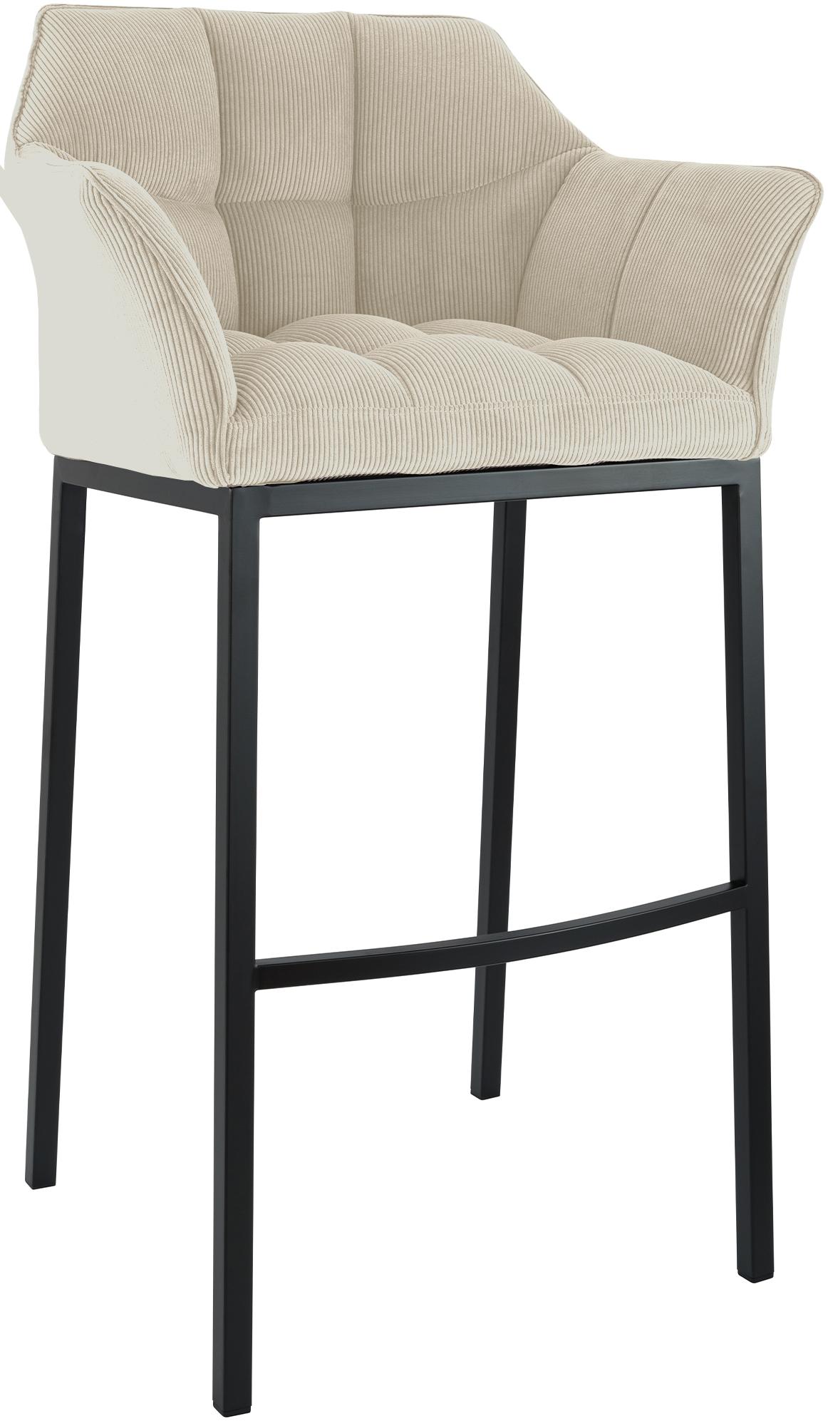 Barhocker Damaso B Cord mit 4-Fu� Gestell