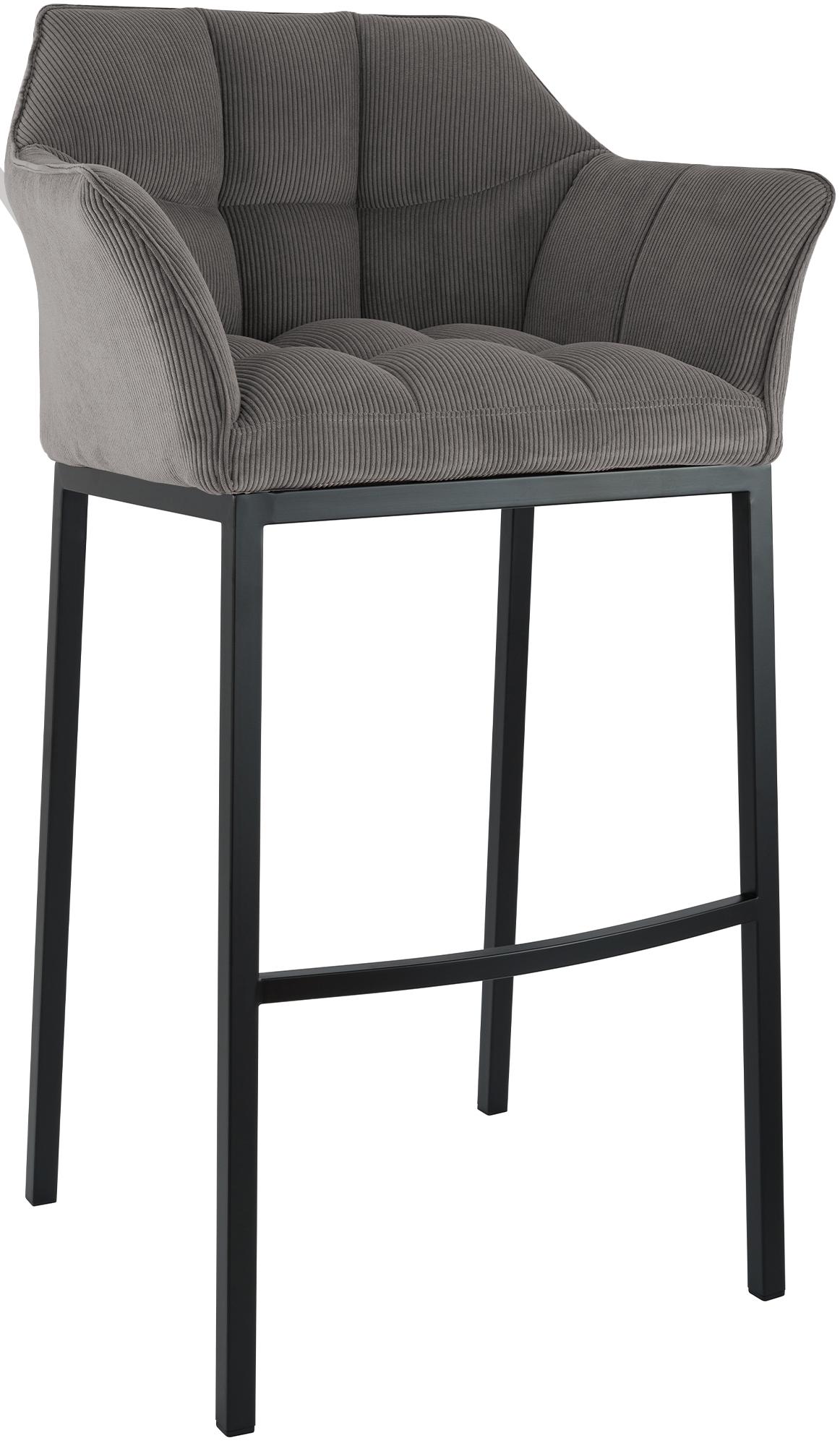 Barhocker Damaso B Cord mit 4-Fu� Gestell