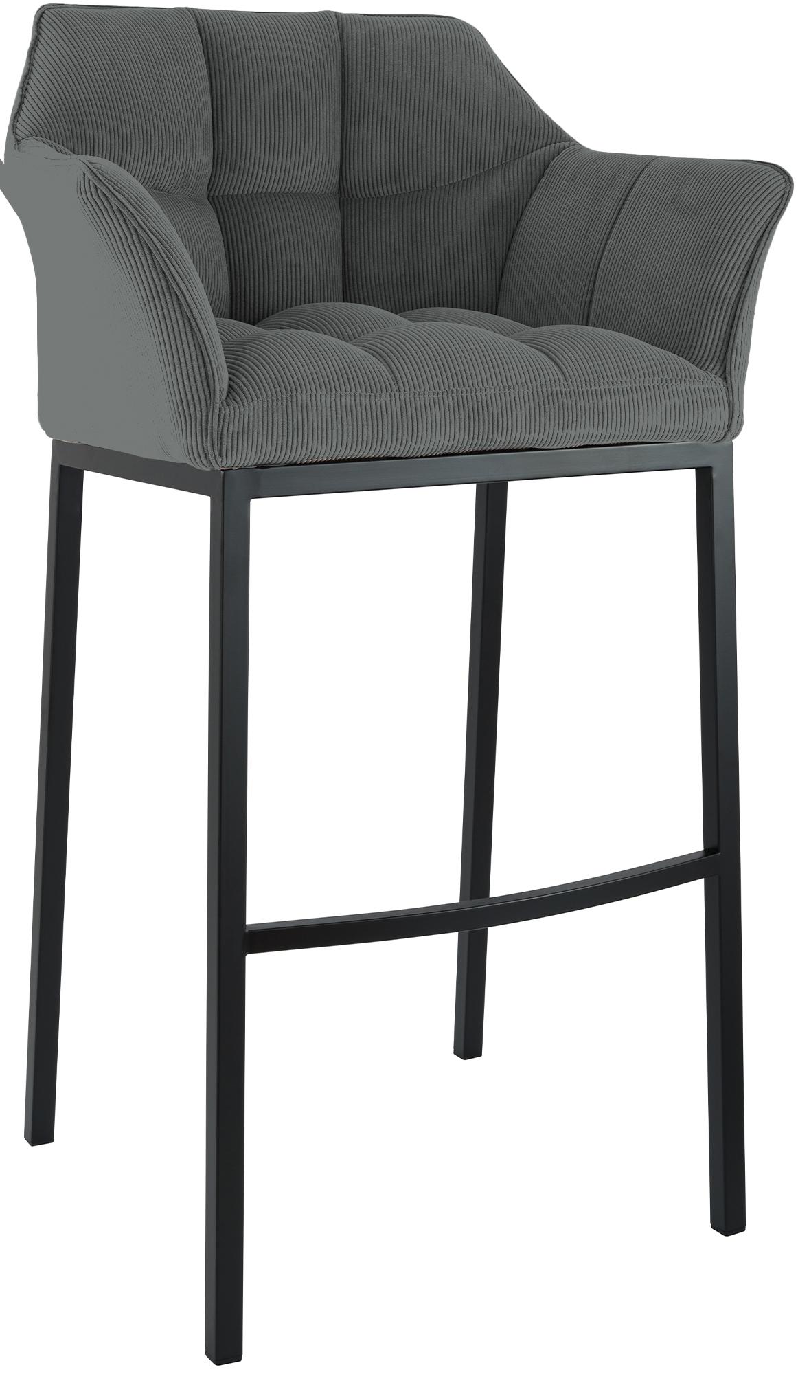Barhocker Damaso B Cord mit 4-Fu� Gestell