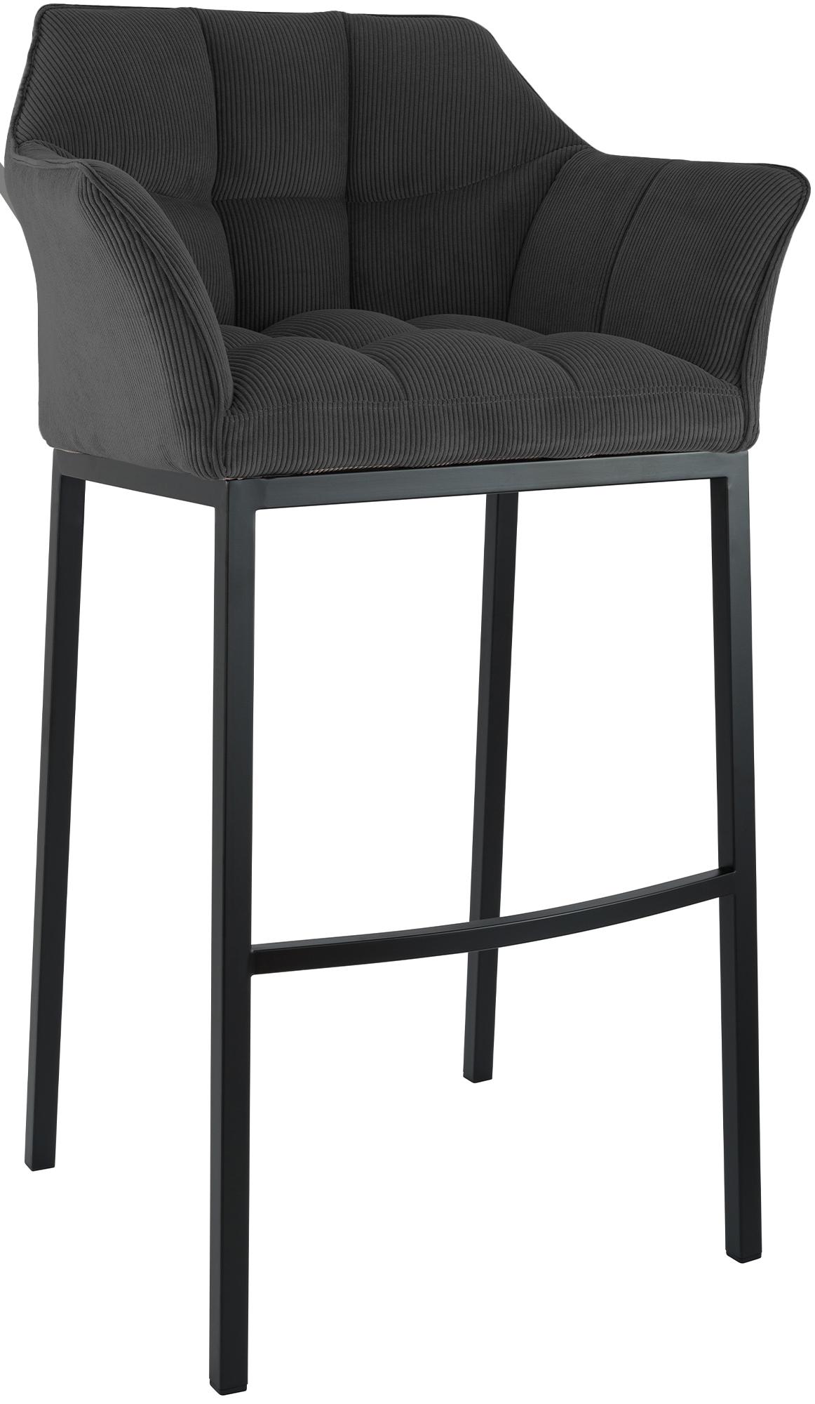 Barhocker Damaso B Cord mit 4-Fu� Gestell