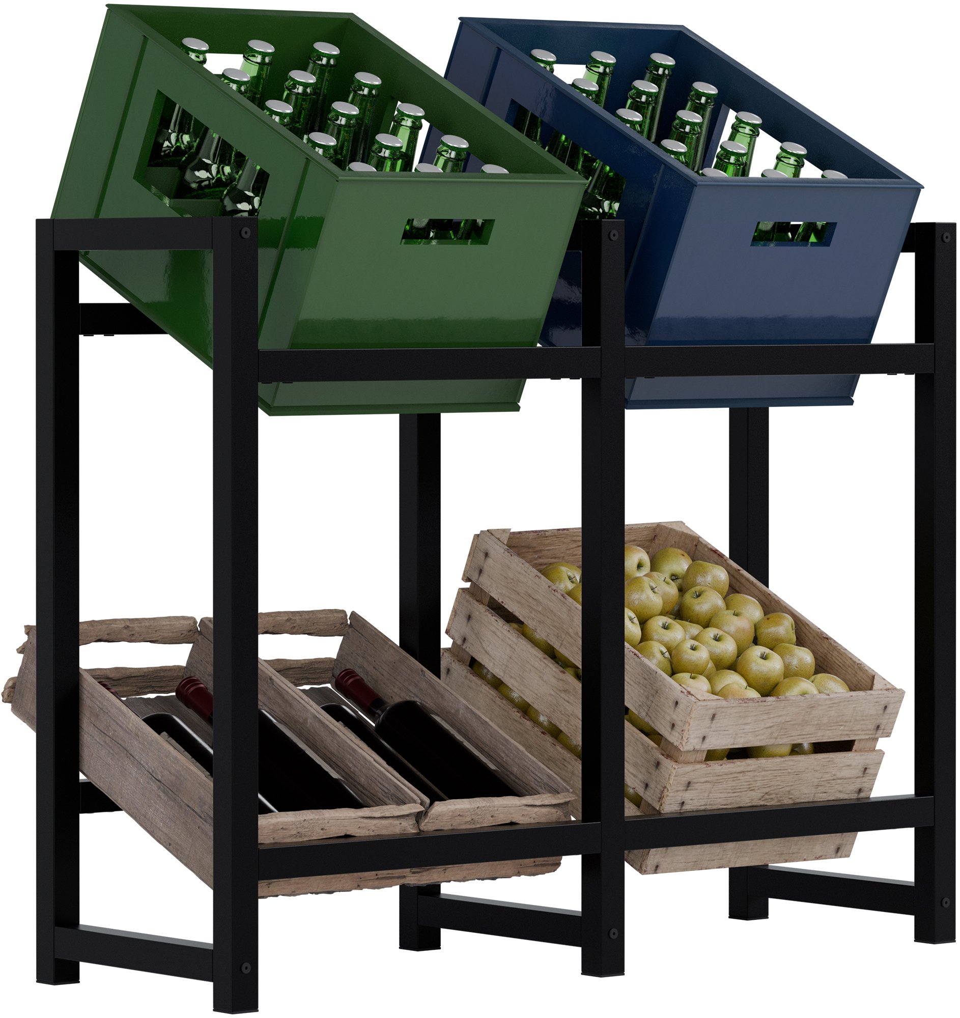 4er Getränkekistenständer Stack