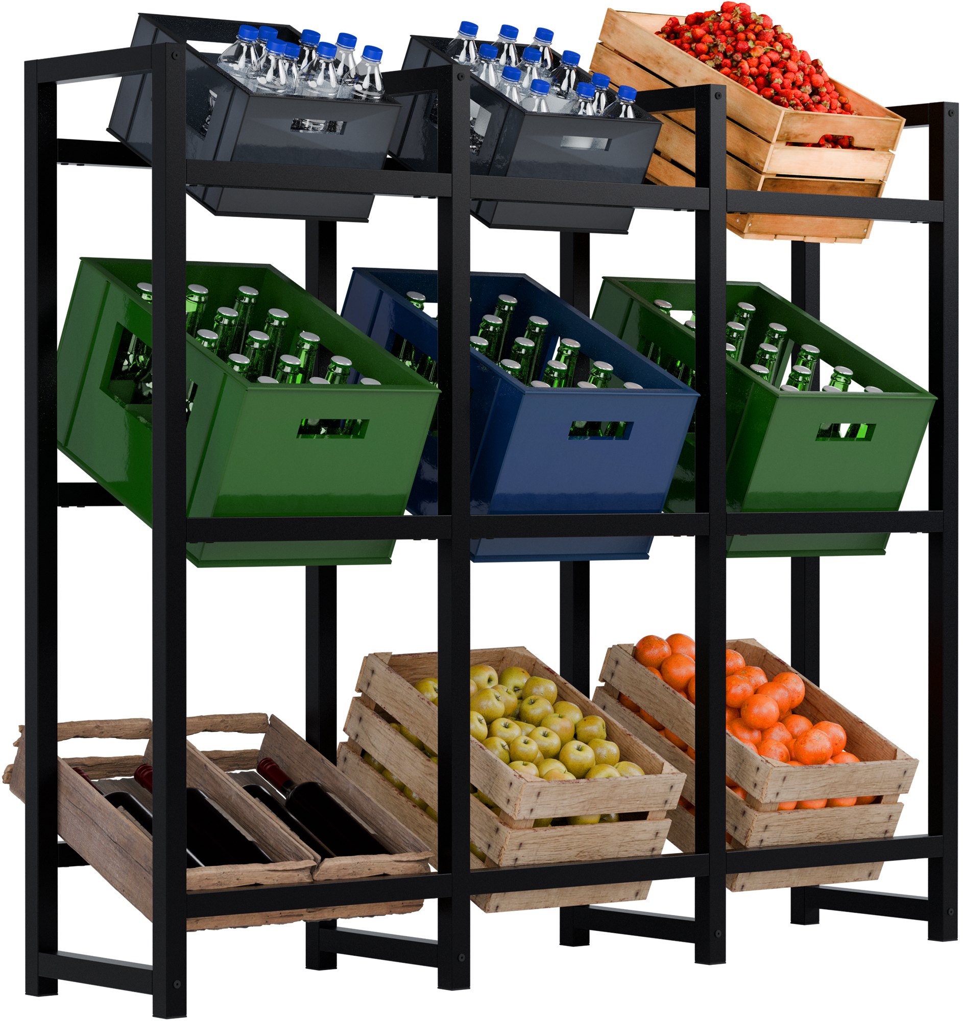 9er Getränkekistenständer Stack