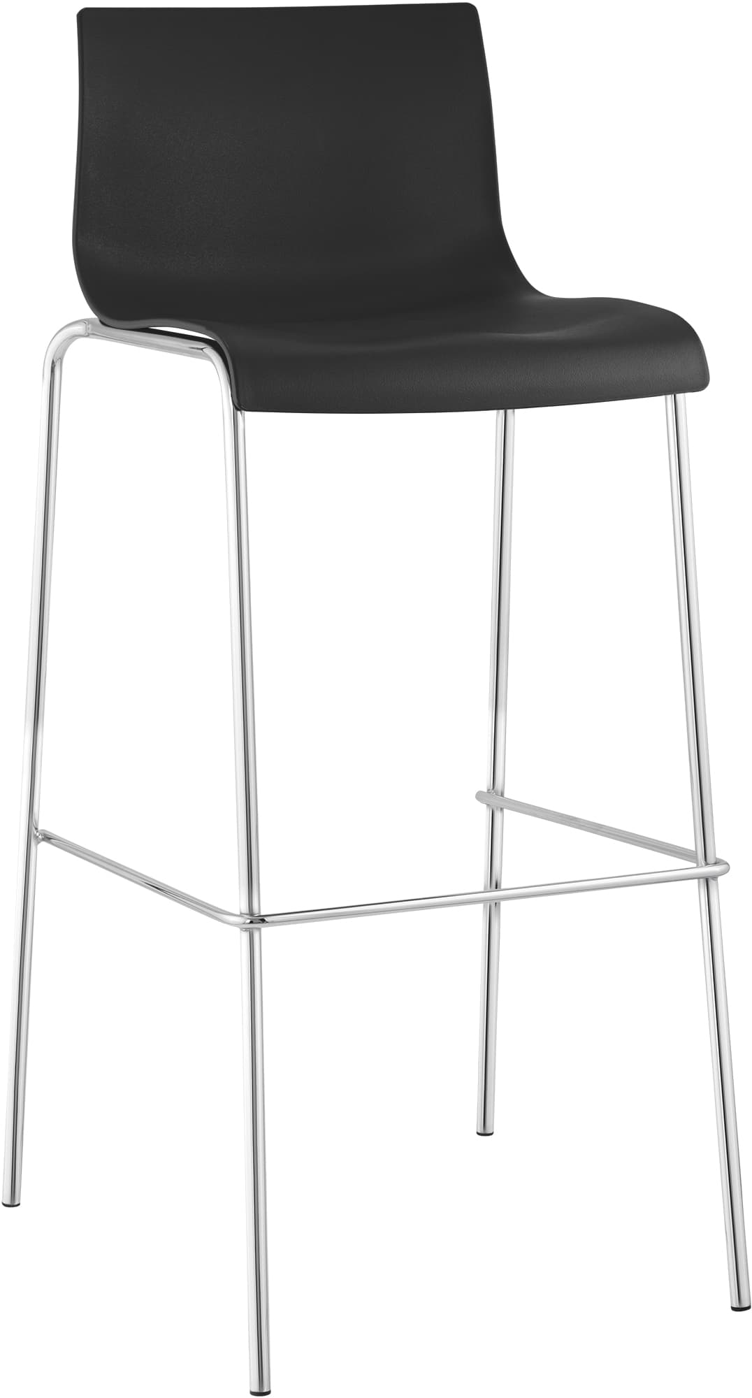 Barhocker Hoover Chrom 4-Fu� Gestell