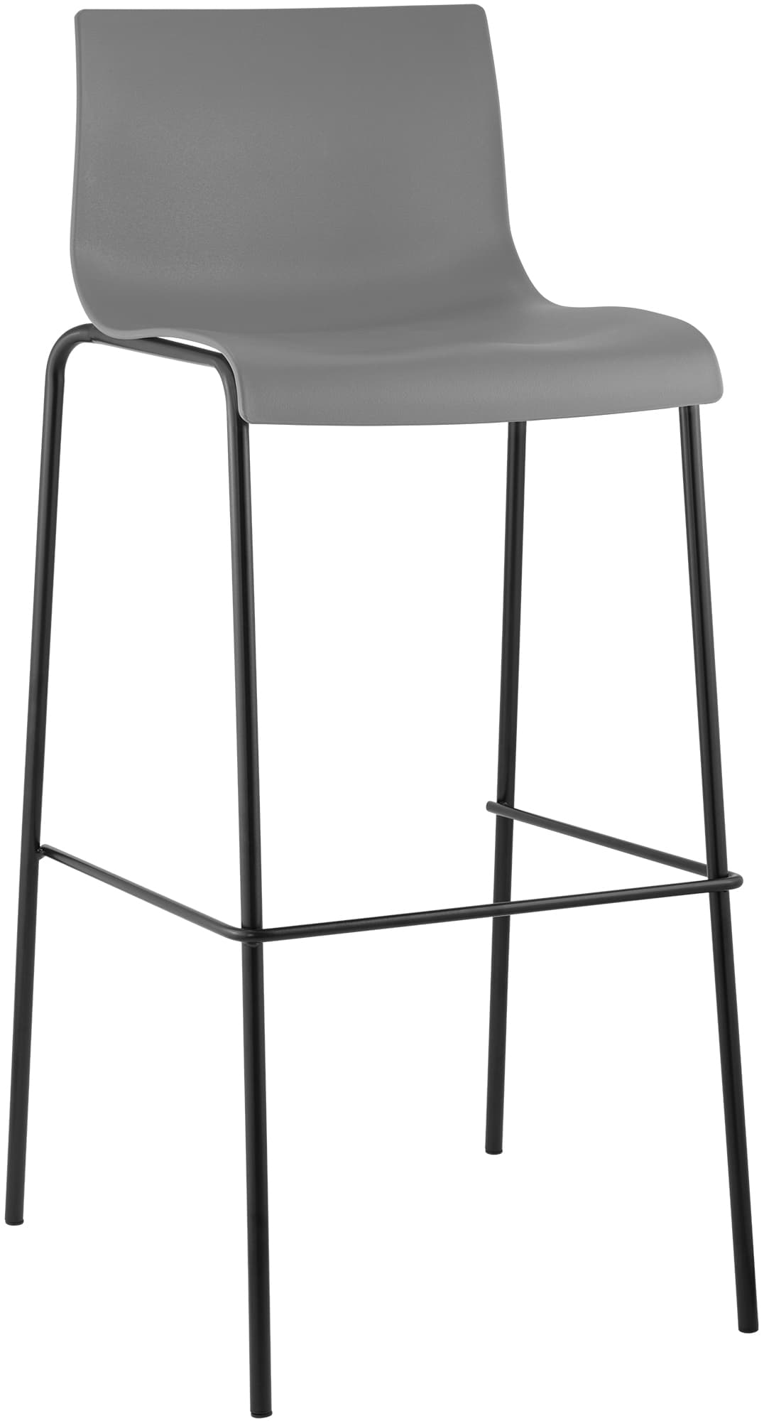 Barhocker Hoover 4-Fu� Gestell schwarz