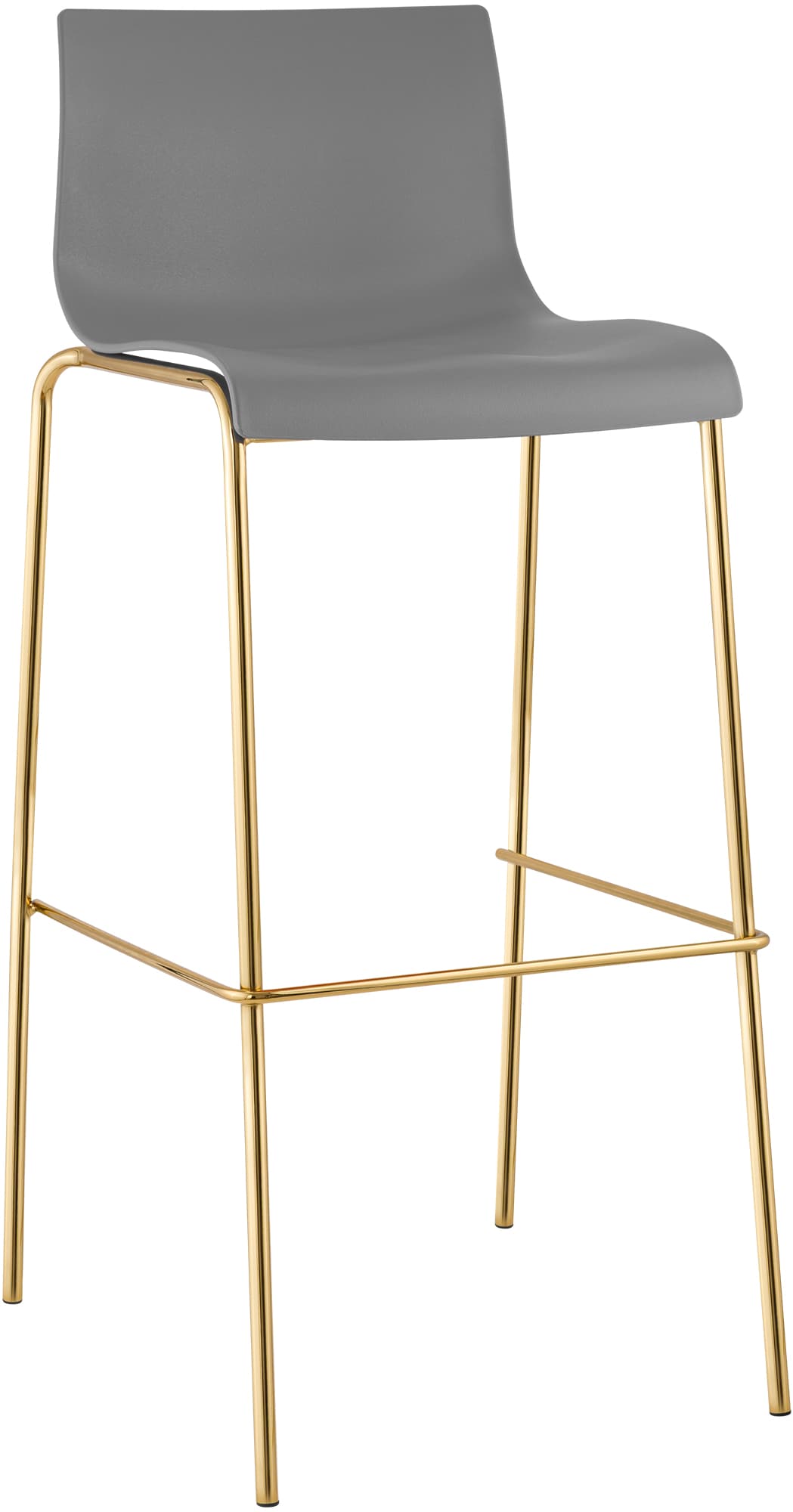 Barhocker Hoover Kunststoff 4-Fu� Gold