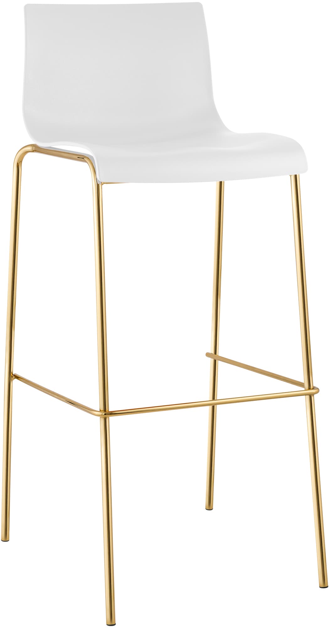 Barhocker Hoover Kunststoff 4-Fu� Gold