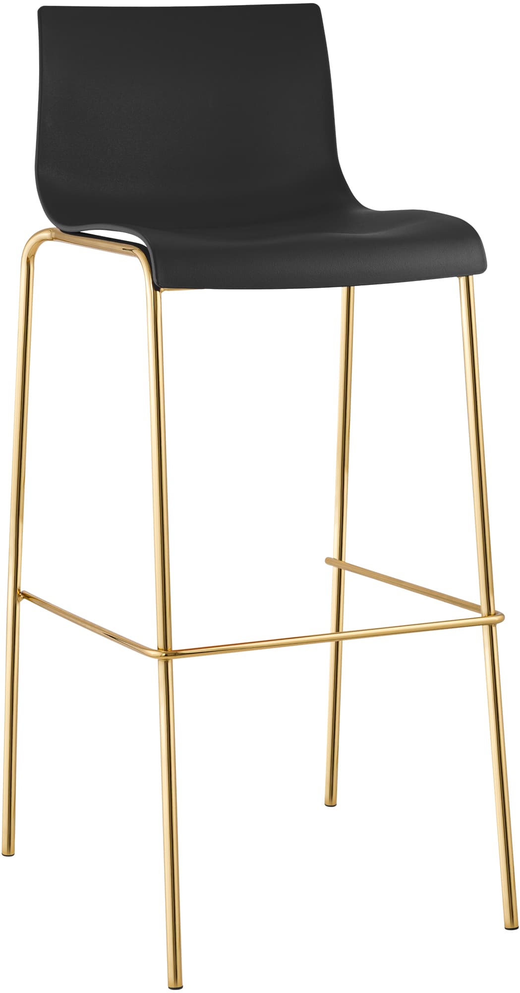 Barhocker Hoover Kunststoff 4-Fu� Gold