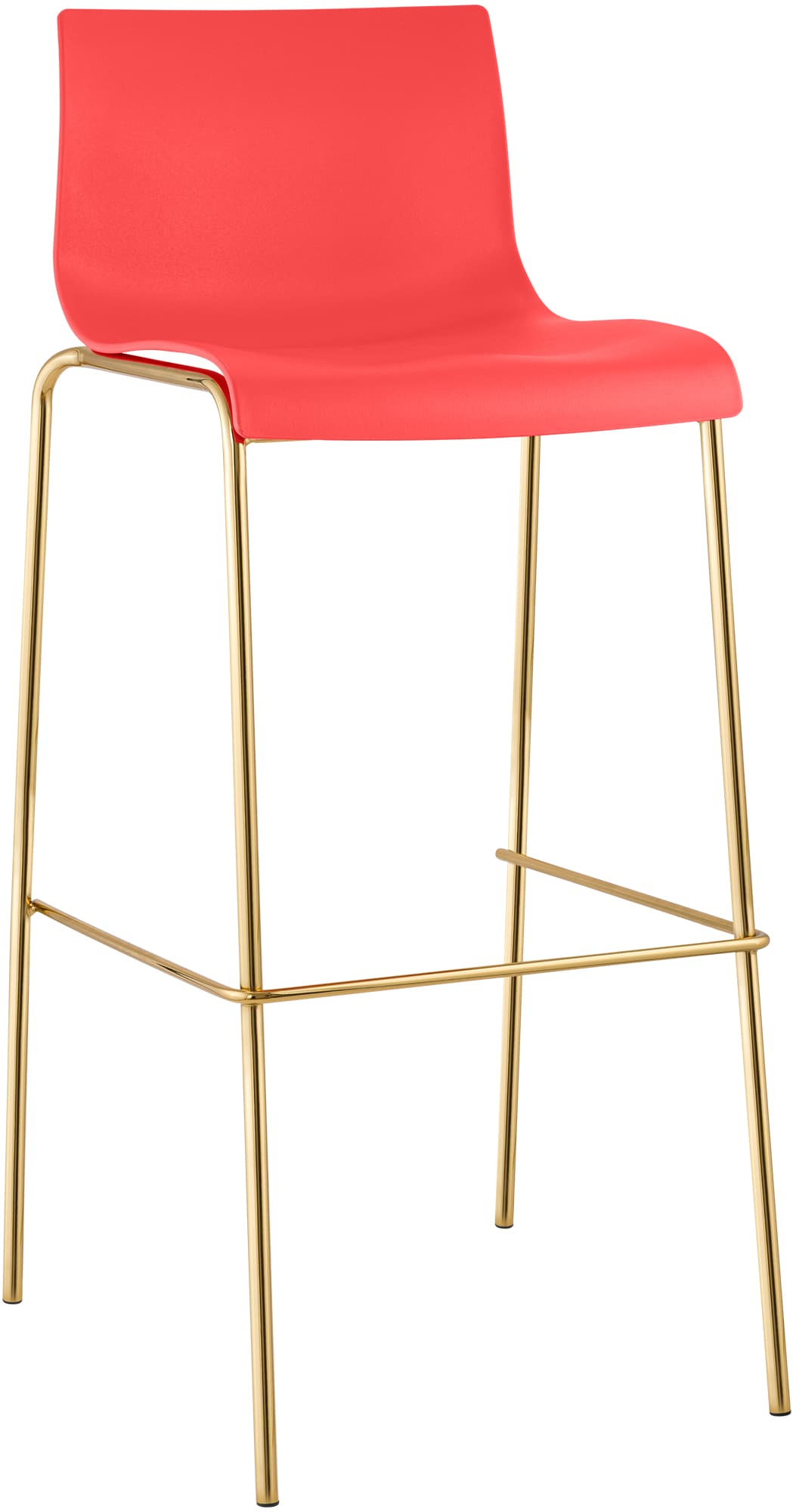 Barhocker Hoover Kunststoff 4-Fu� Gold