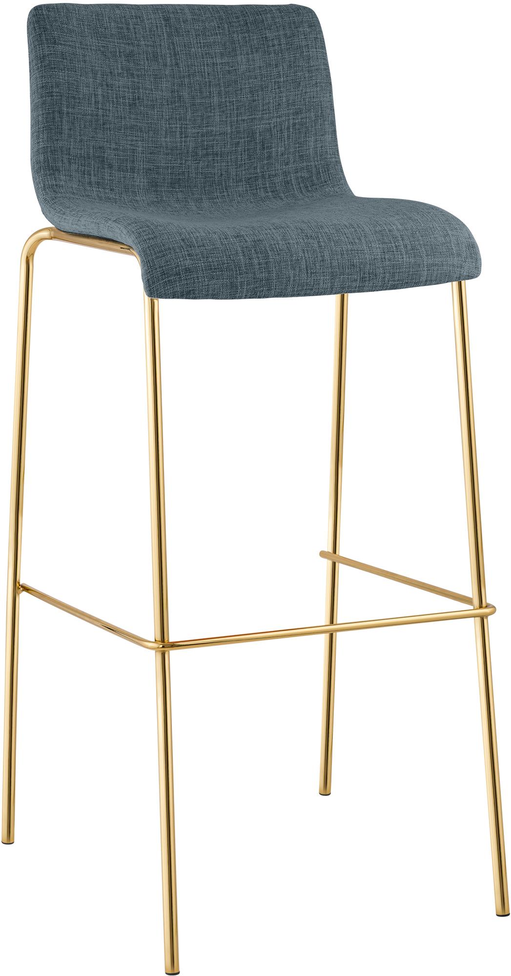 Barhocker Hoover Stoff 4-Fu� Gold