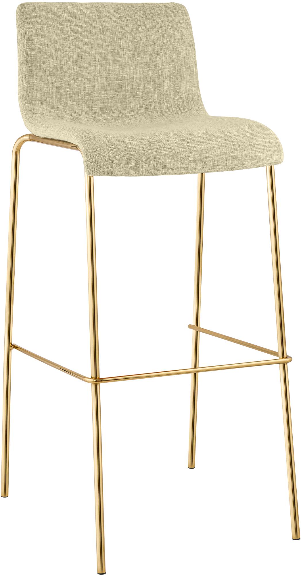 Barhocker Hoover Stoff 4-Fu� Gold