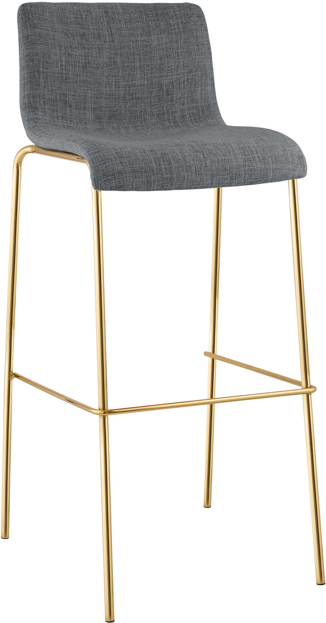 Barhocker Hoover Stoff 4-Fu� Gold