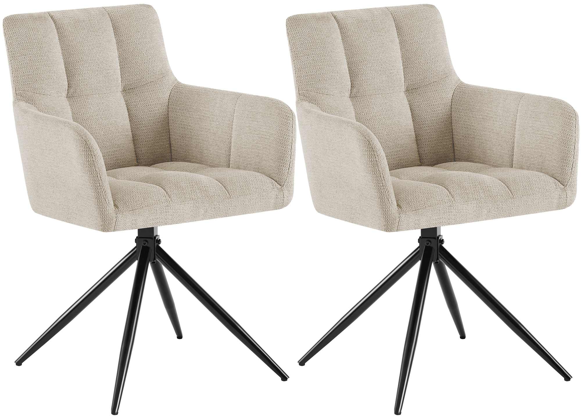 2er Set Esszimmerstuhl Jonah Stoff
