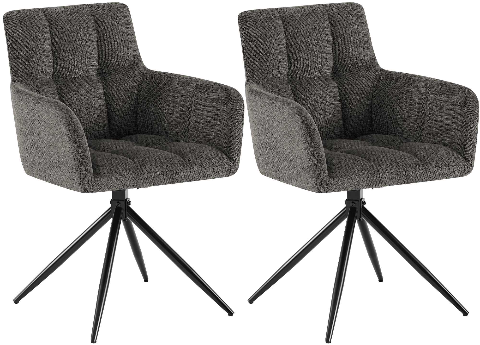 2er Set Esszimmerstuhl Jonah Stoff