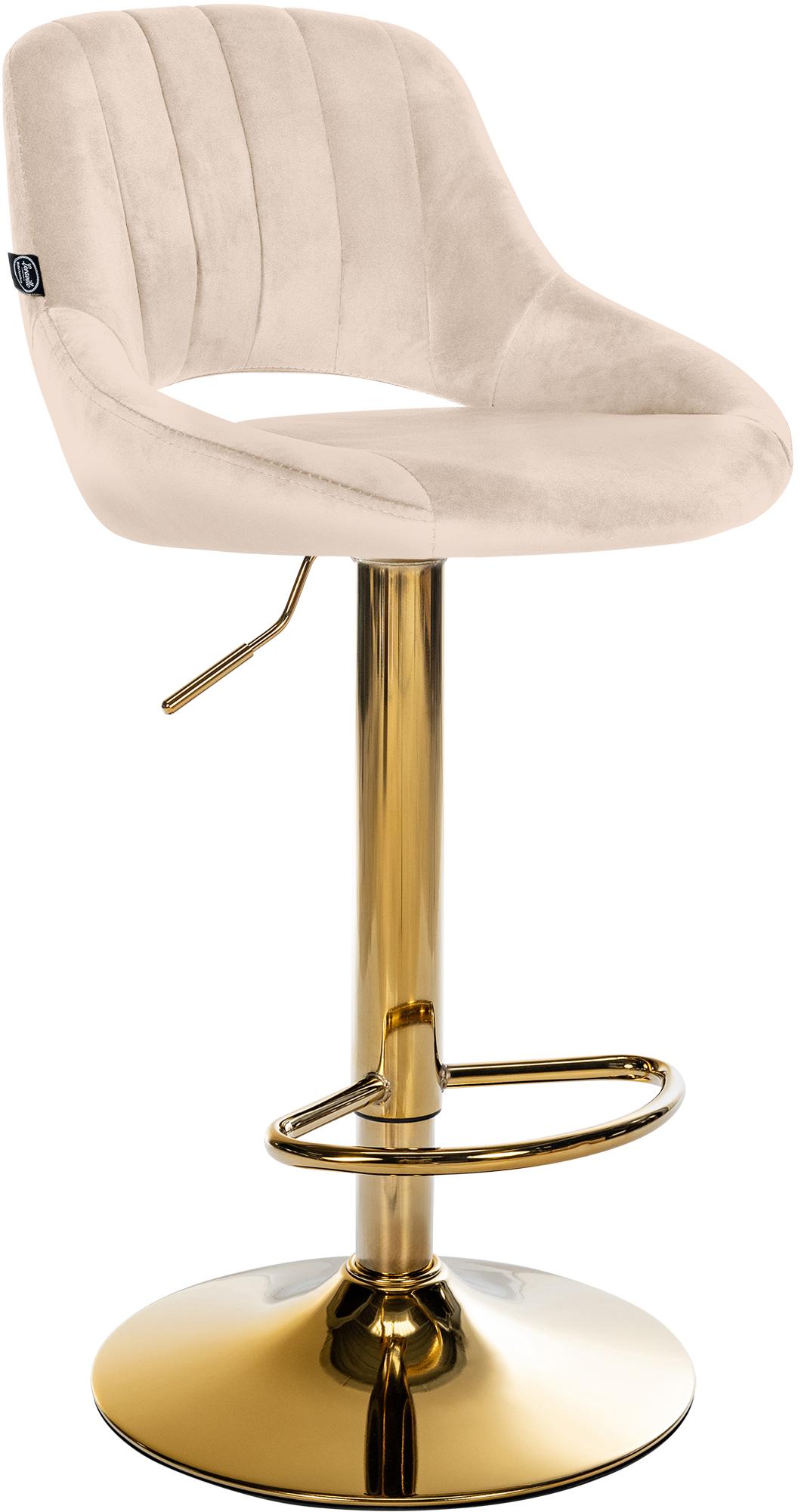 Barhocker Milet Samt gold