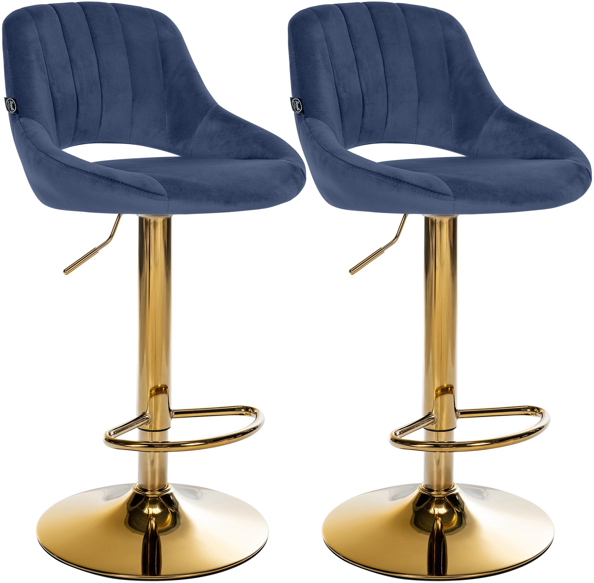2er Set Barhocker Milet Samt G