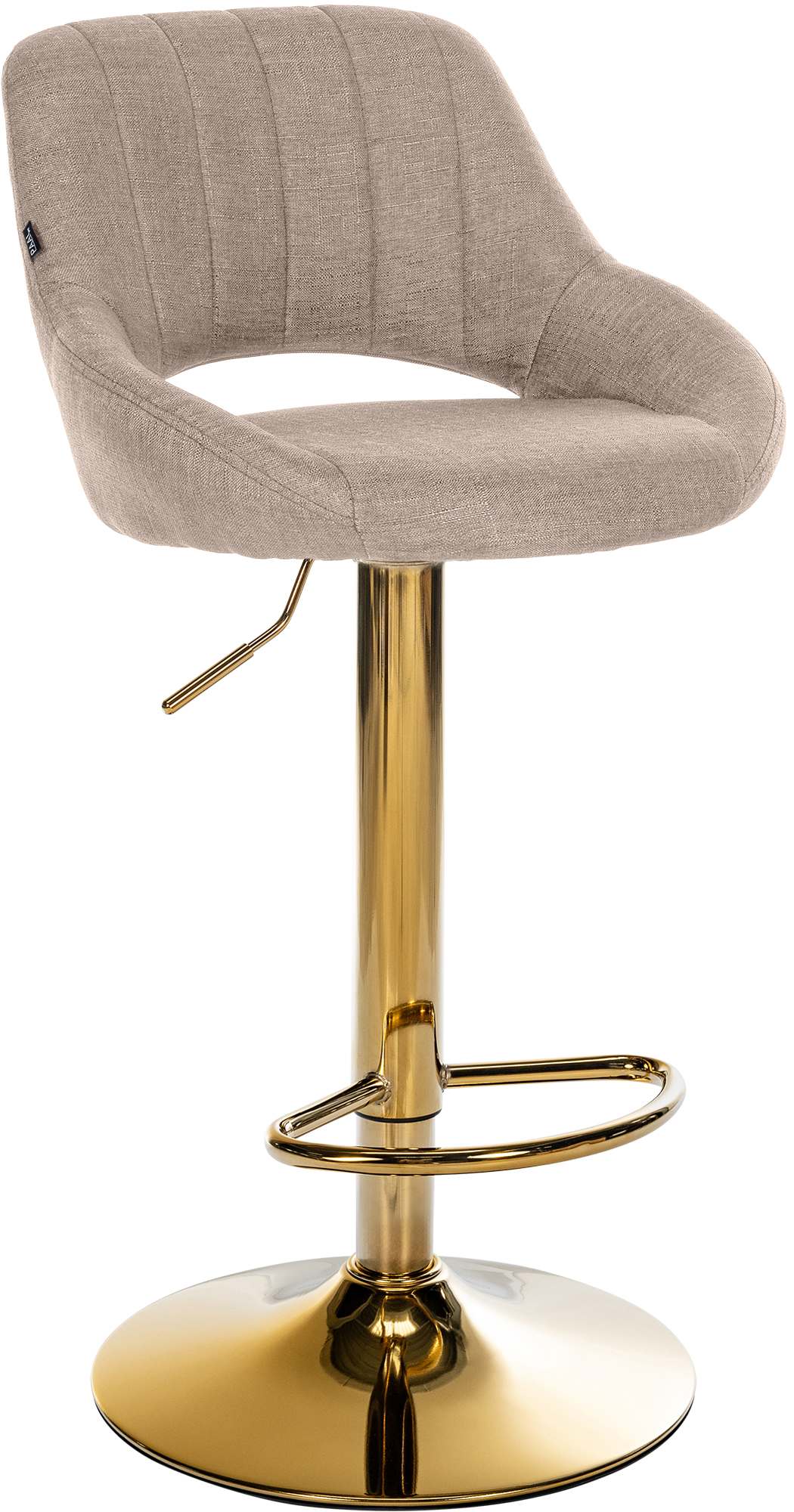 Barhocker Milet Stoff gold