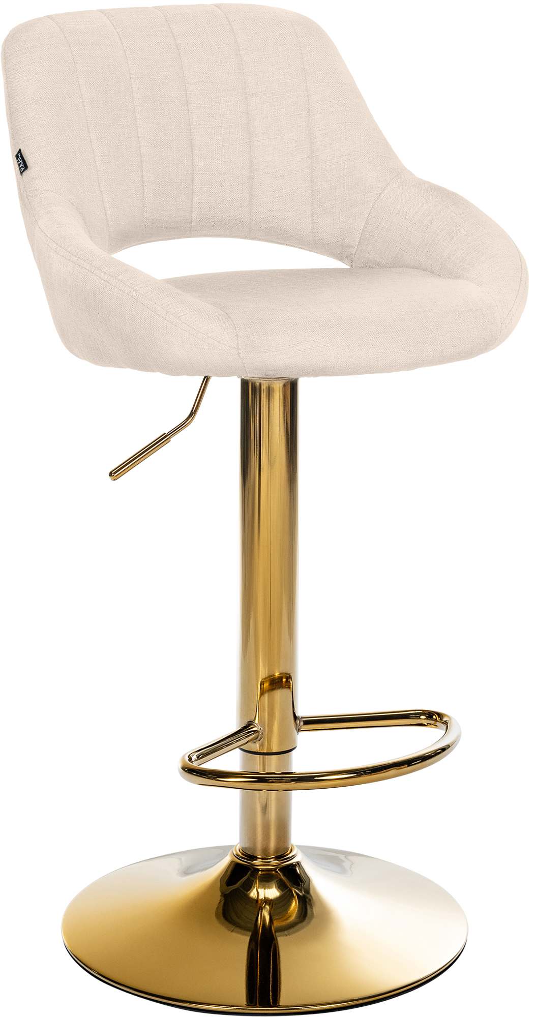 Barhocker Milet Stoff gold