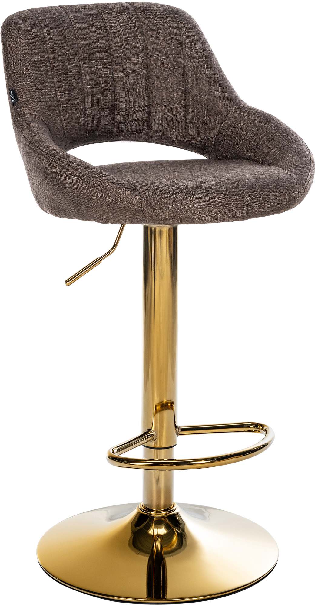 Barhocker Milet Stoff gold